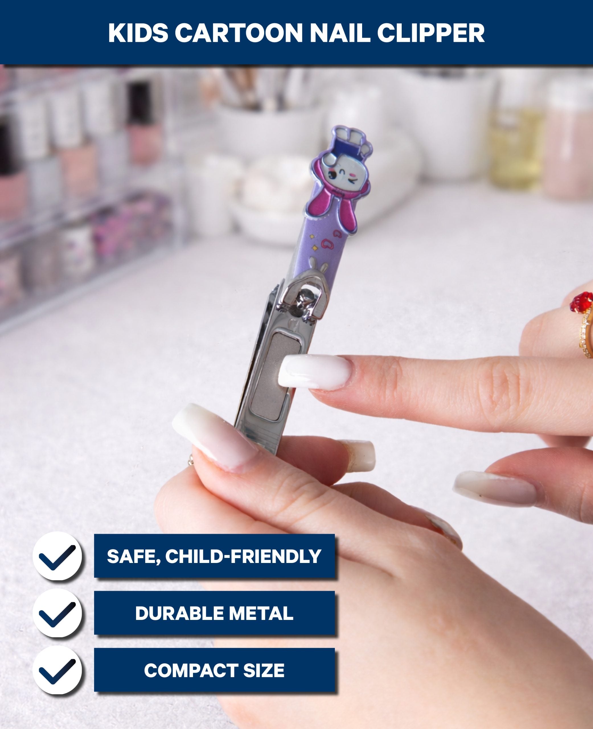 Kids Nail Clipper Cartoon Figure- Silver Assorted