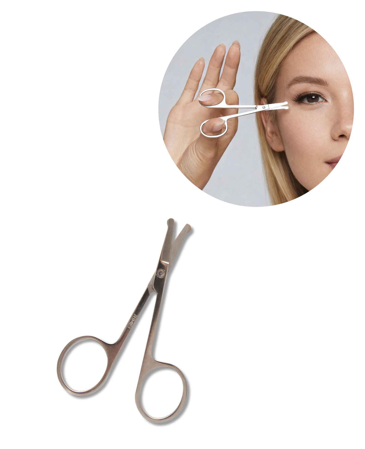 Rundspitzen Beauty Schere Silber – Premium