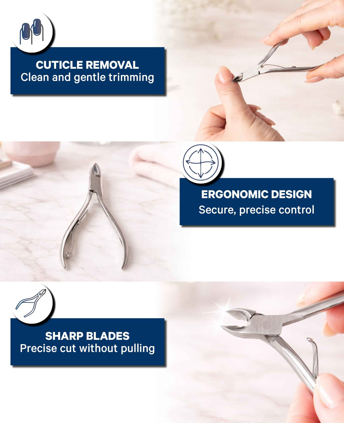 Nagelhaut Zange Silber