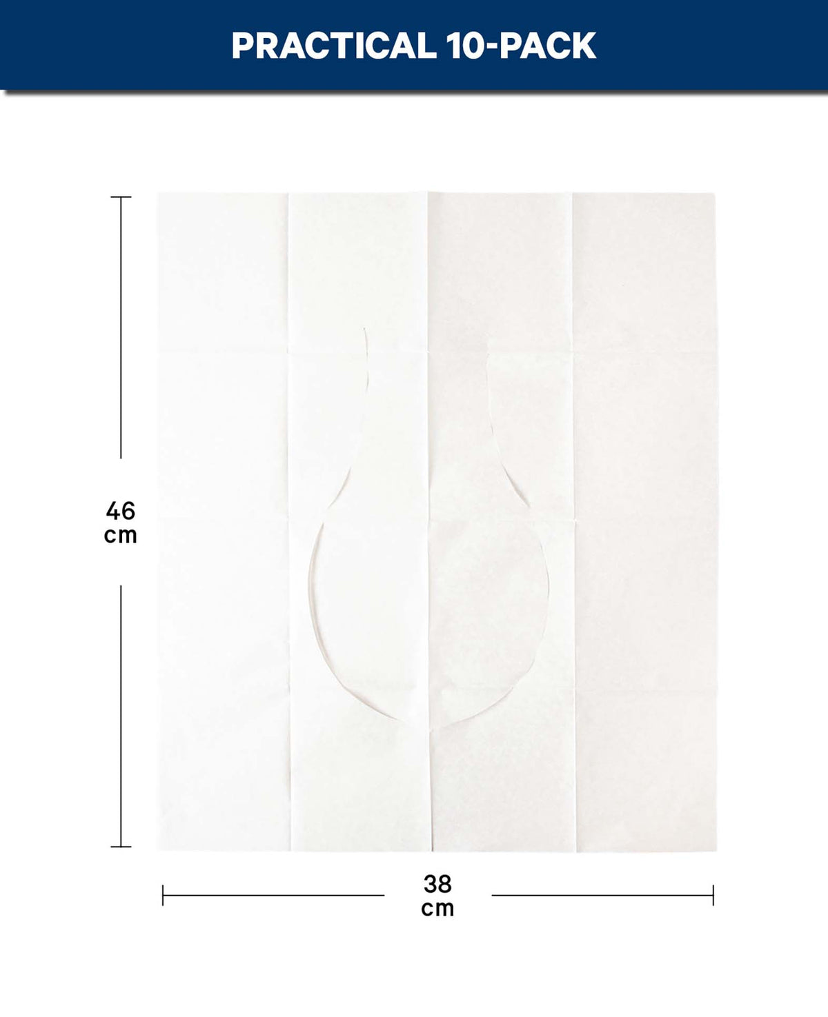 Einweg Toilettensitz Papier Weiss – 10er Pack
