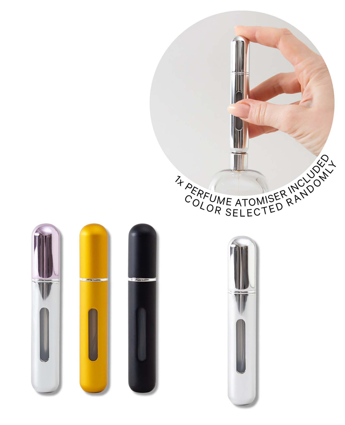 Parfumzerstäuber Metallic – 8 ml (Assortiert) 1 Stk.