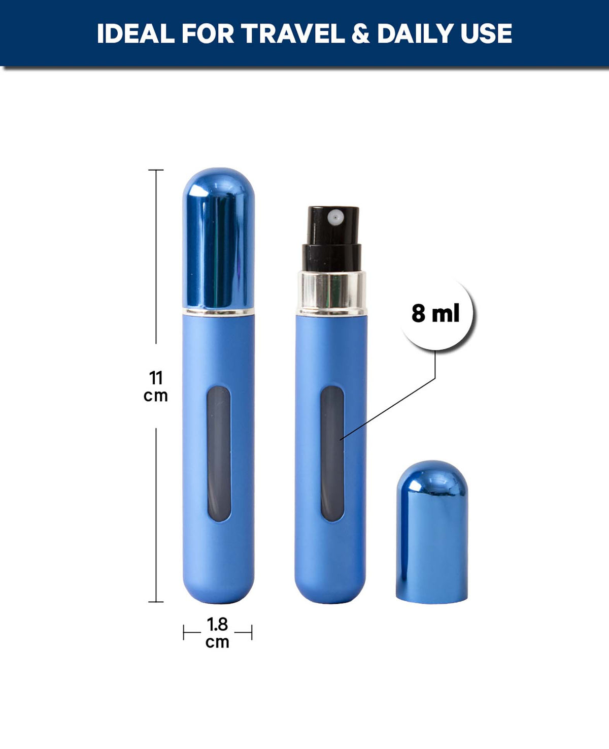 Parfumzerstäuber Blau 8ml
