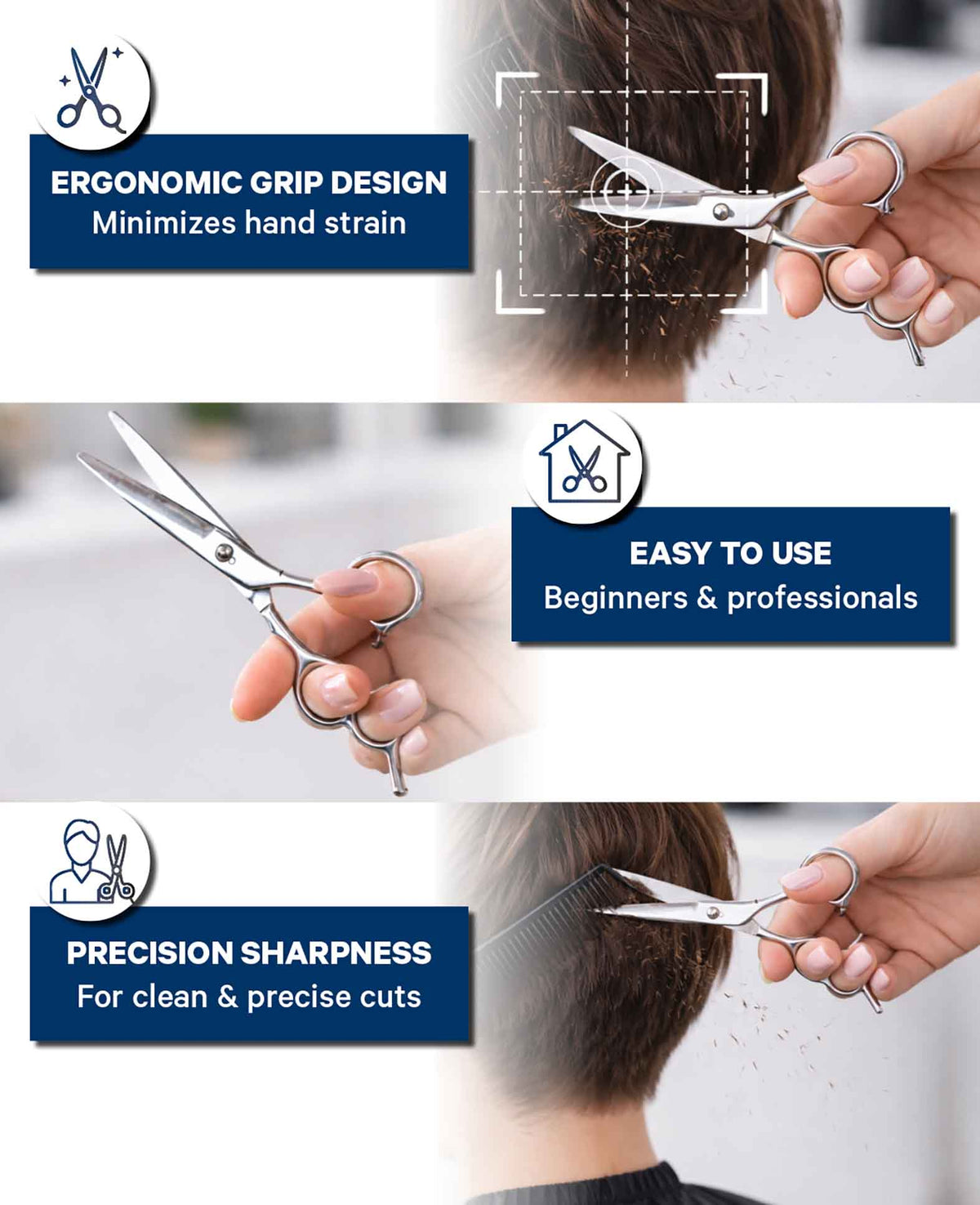 Hair Scissors Silver