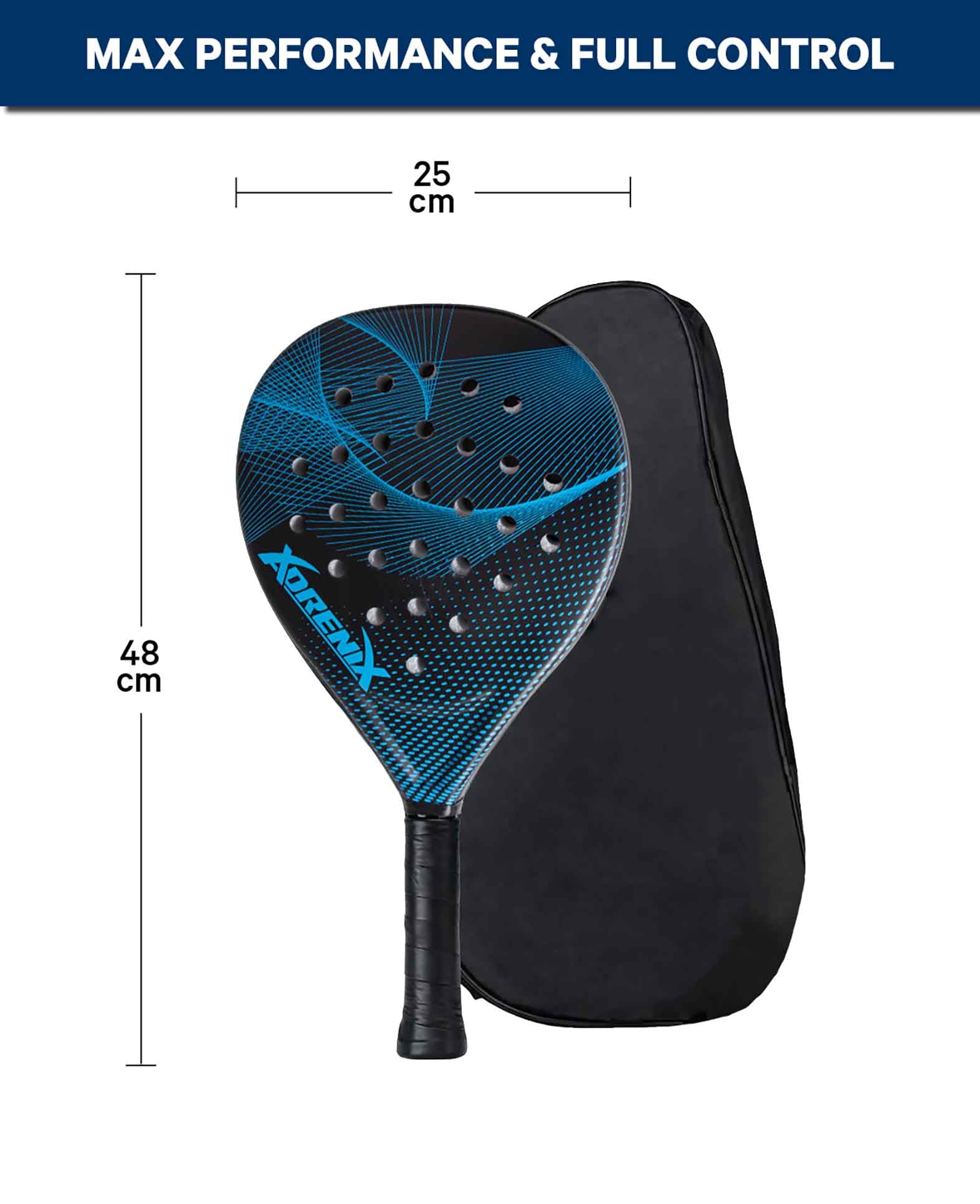 Raquette de padel bleu/noir