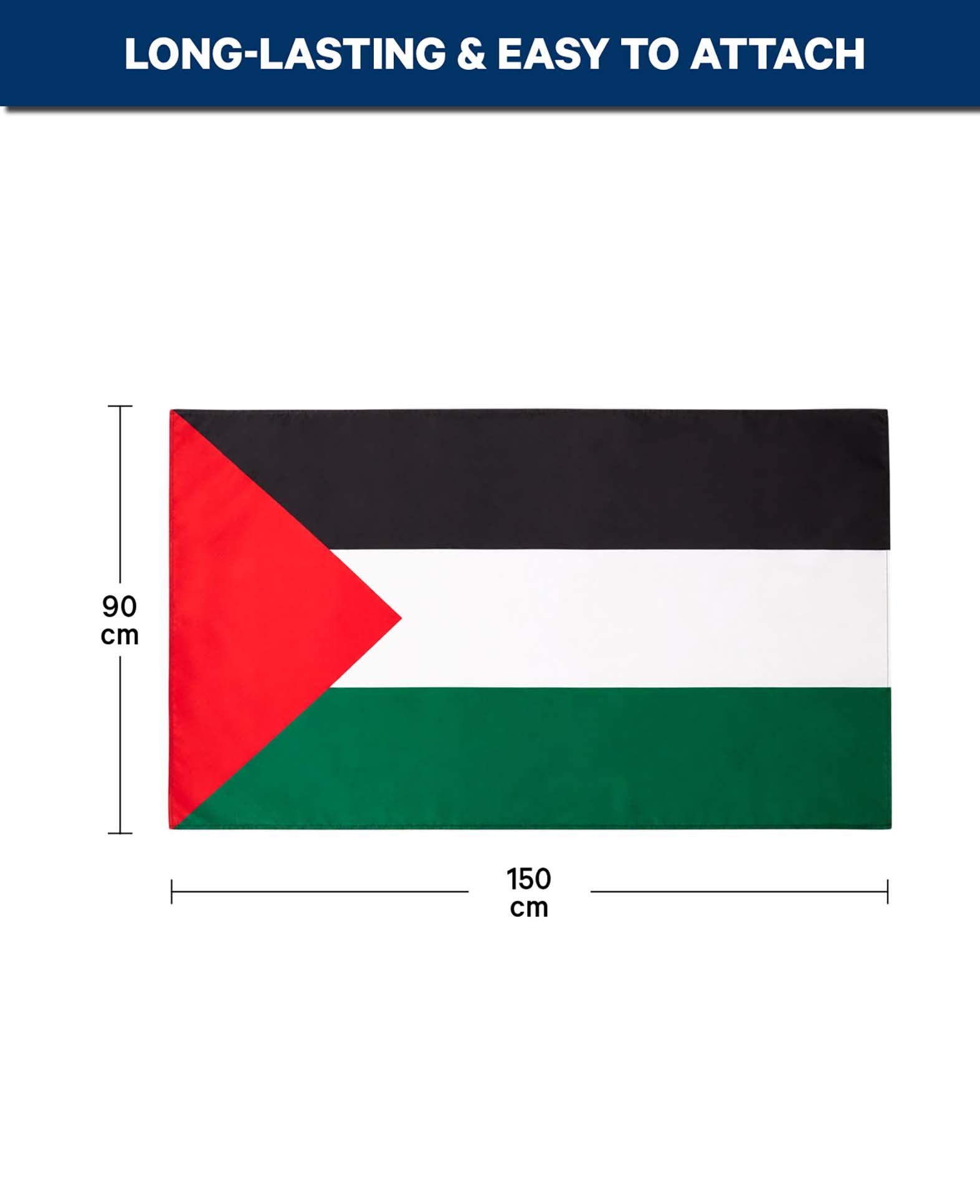 Drapeau Palestine 90x150 cm