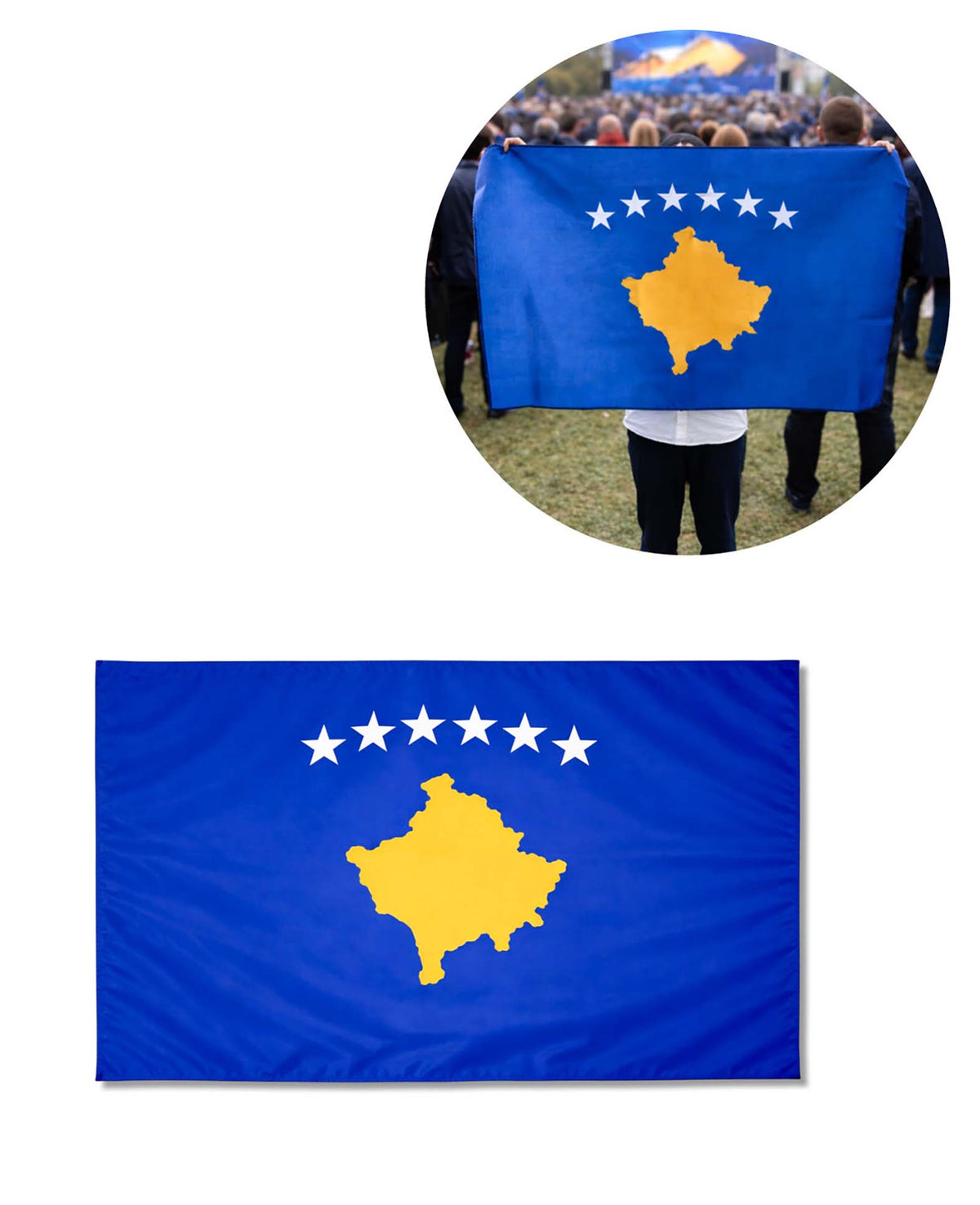 Drapeau Kosovo 90x150 cm