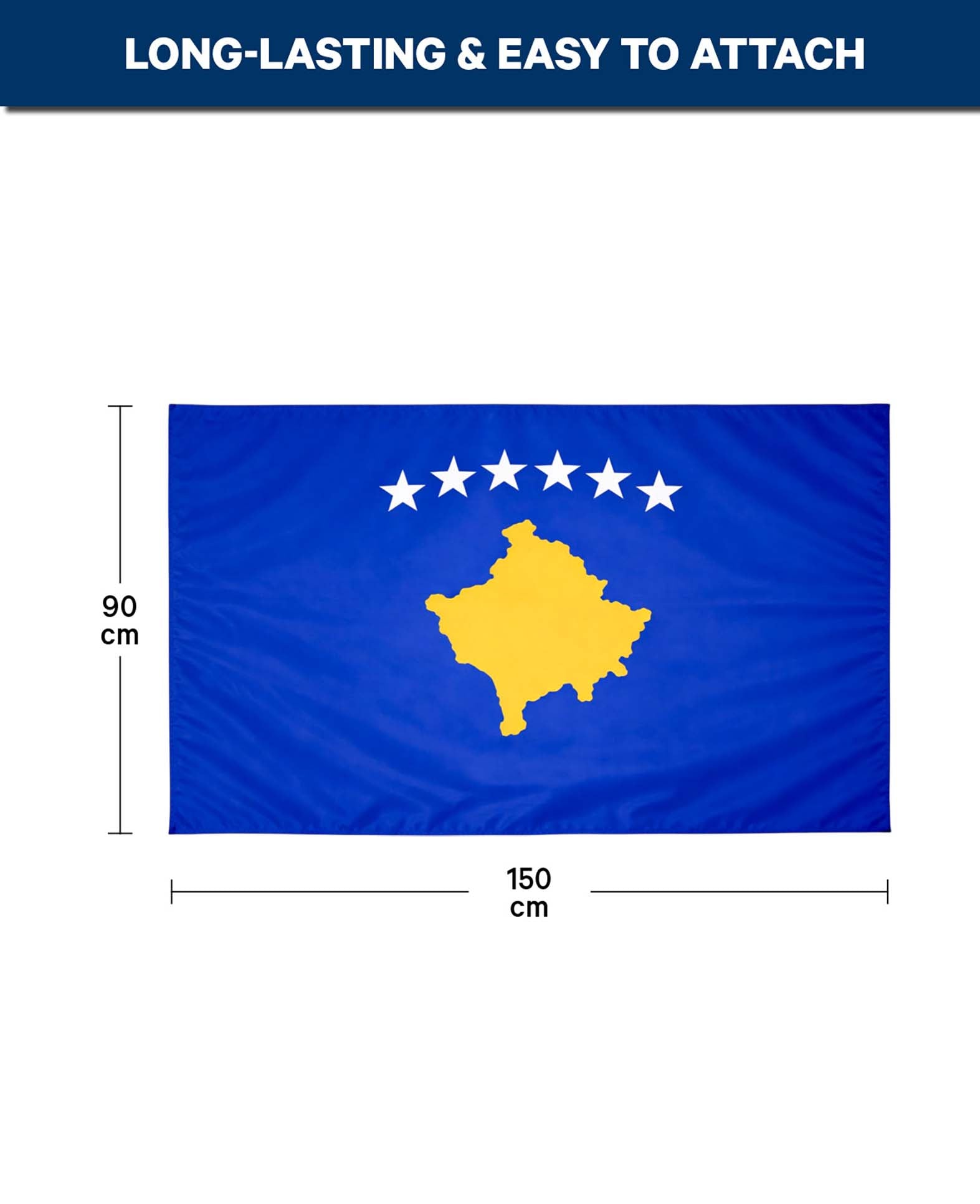 Drapeau Kosovo 90x150 cm