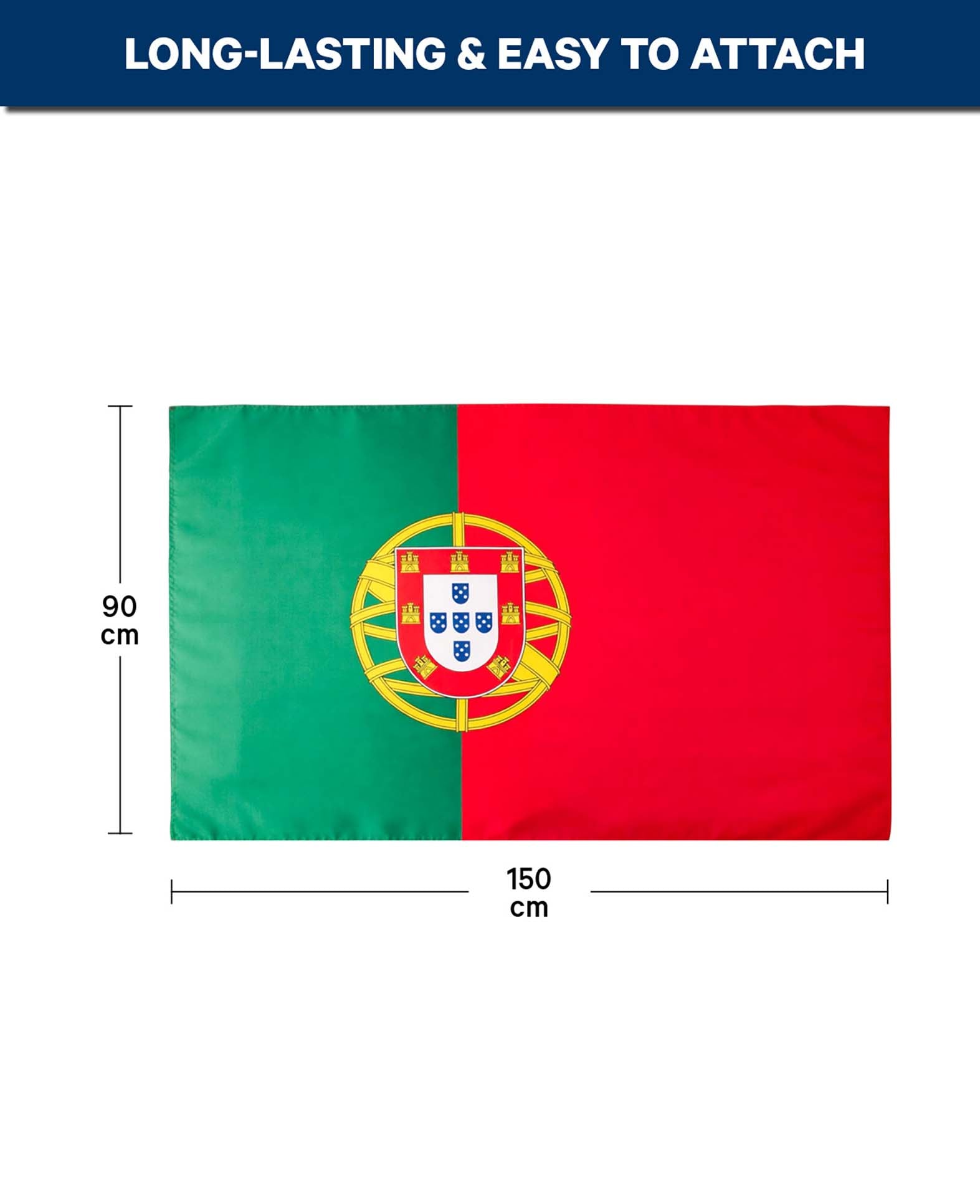 Drapeau Portugal 90x150 cm