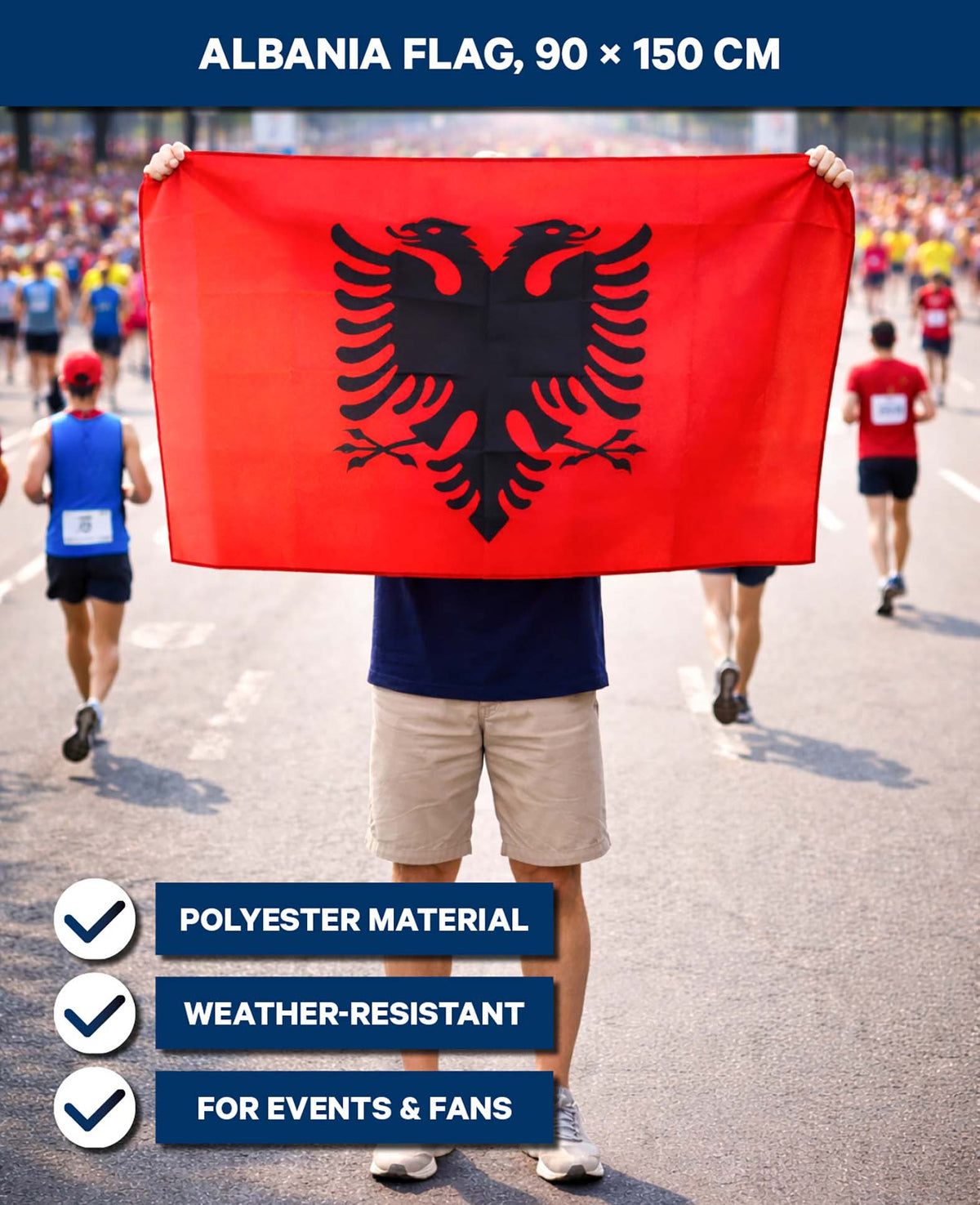 Flag of Albania 90x150 cm