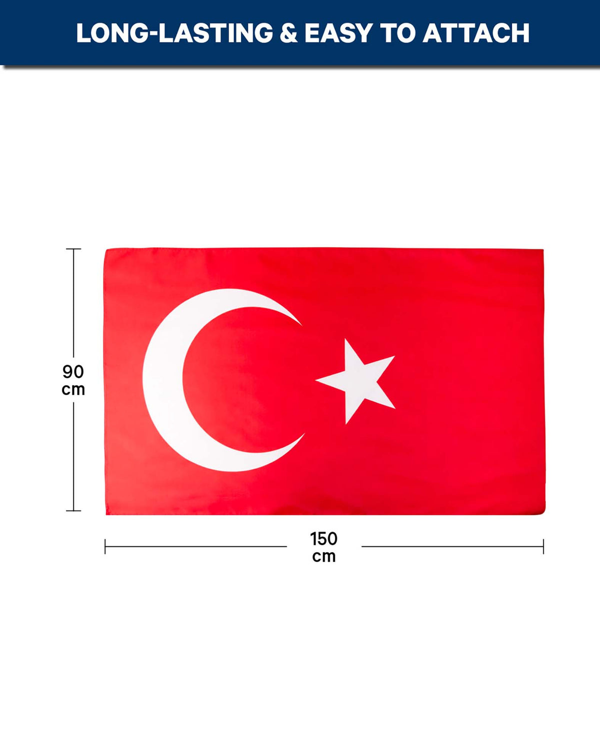 Drapeau Turquie 90x150 cm