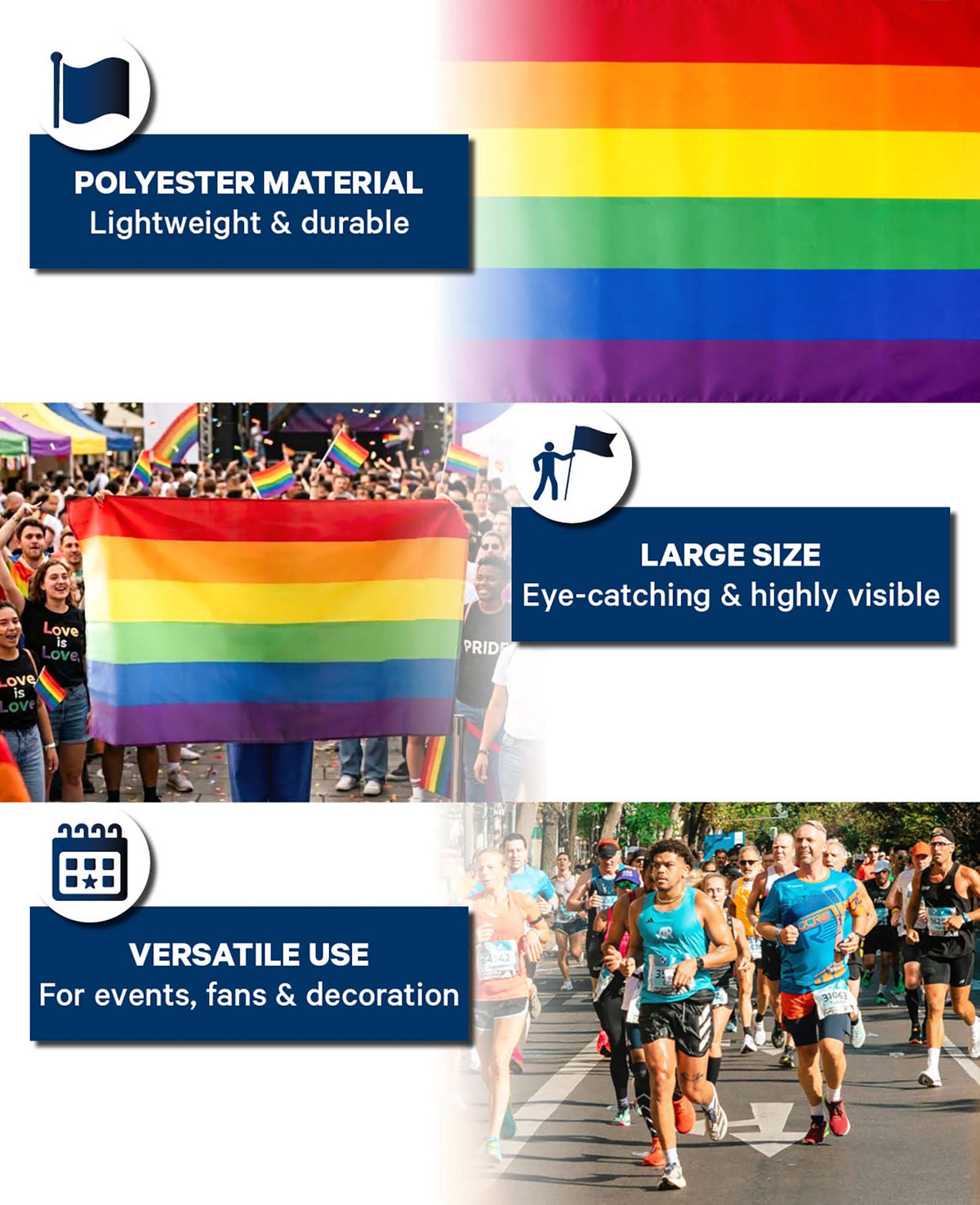 Flag LGBTQ 90x150 cm