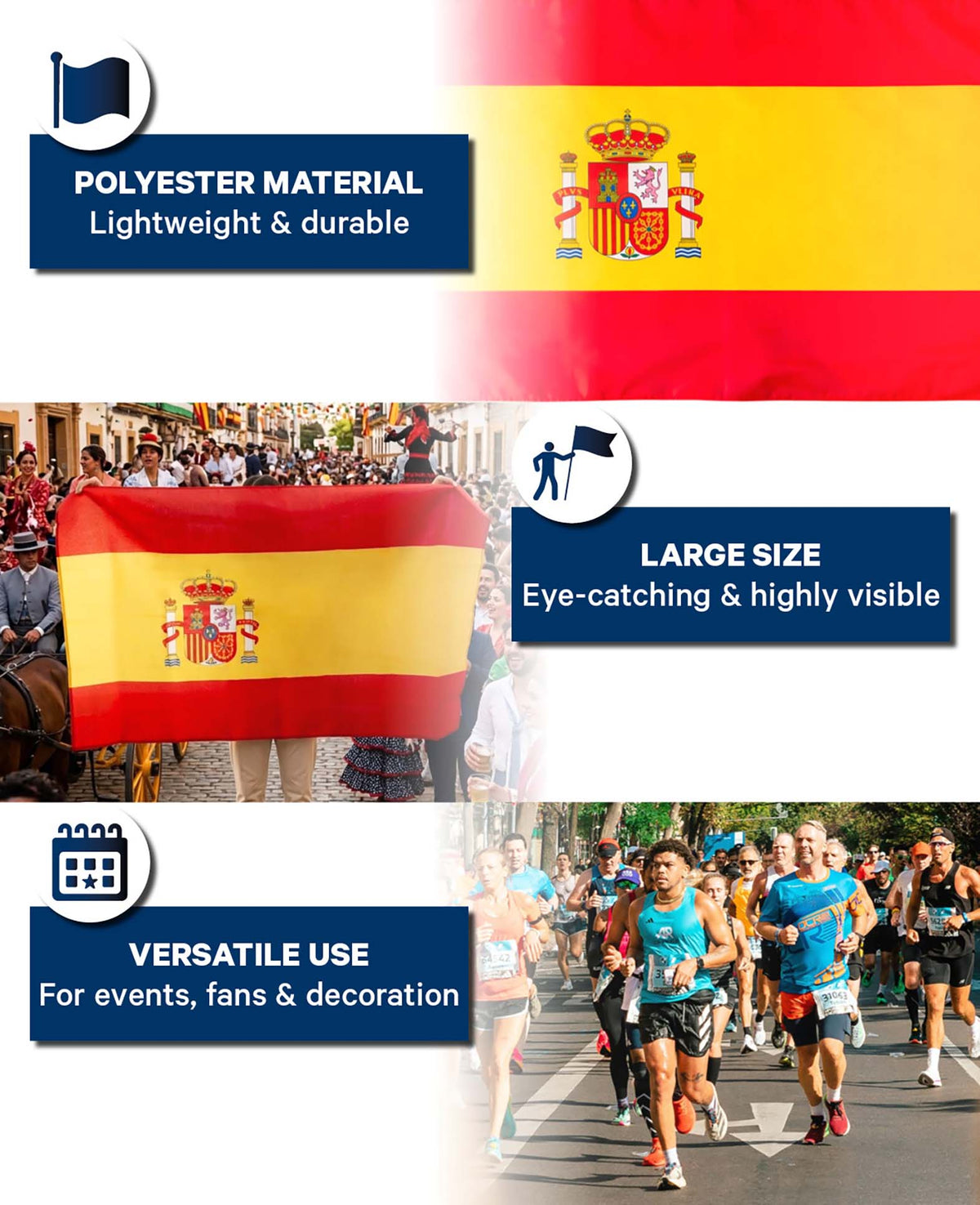 Flag of Spain 90x150 cm