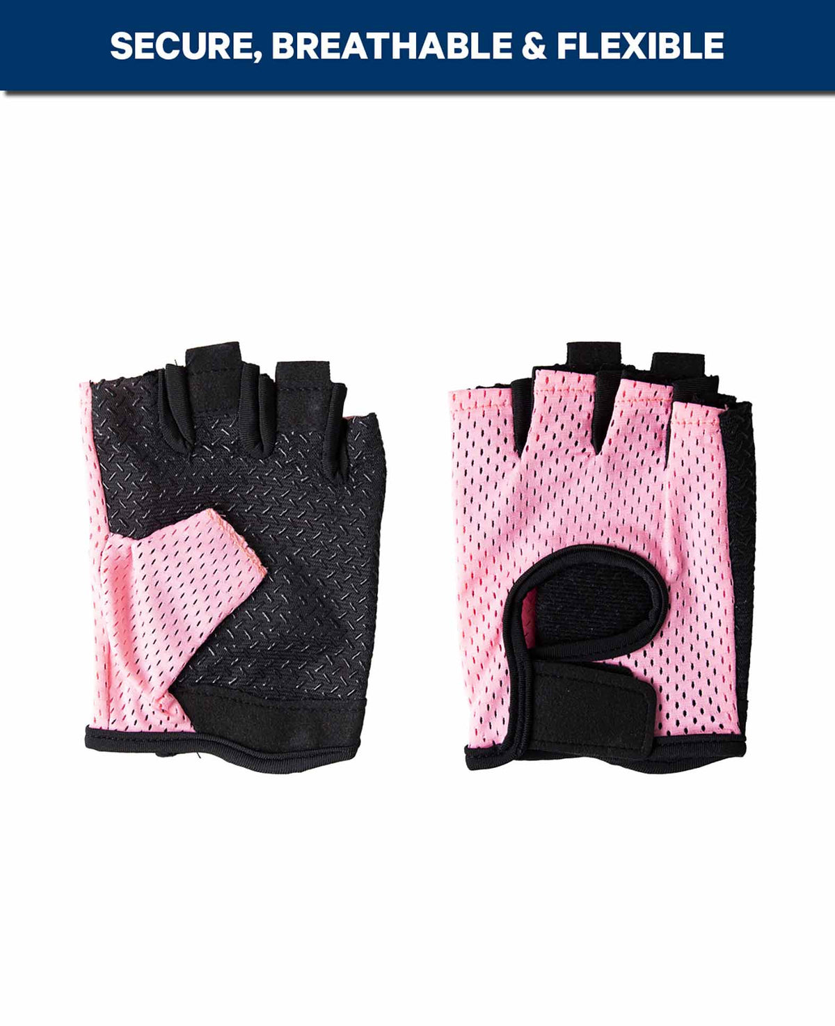 Fitness Gloves Pink-Black Size M