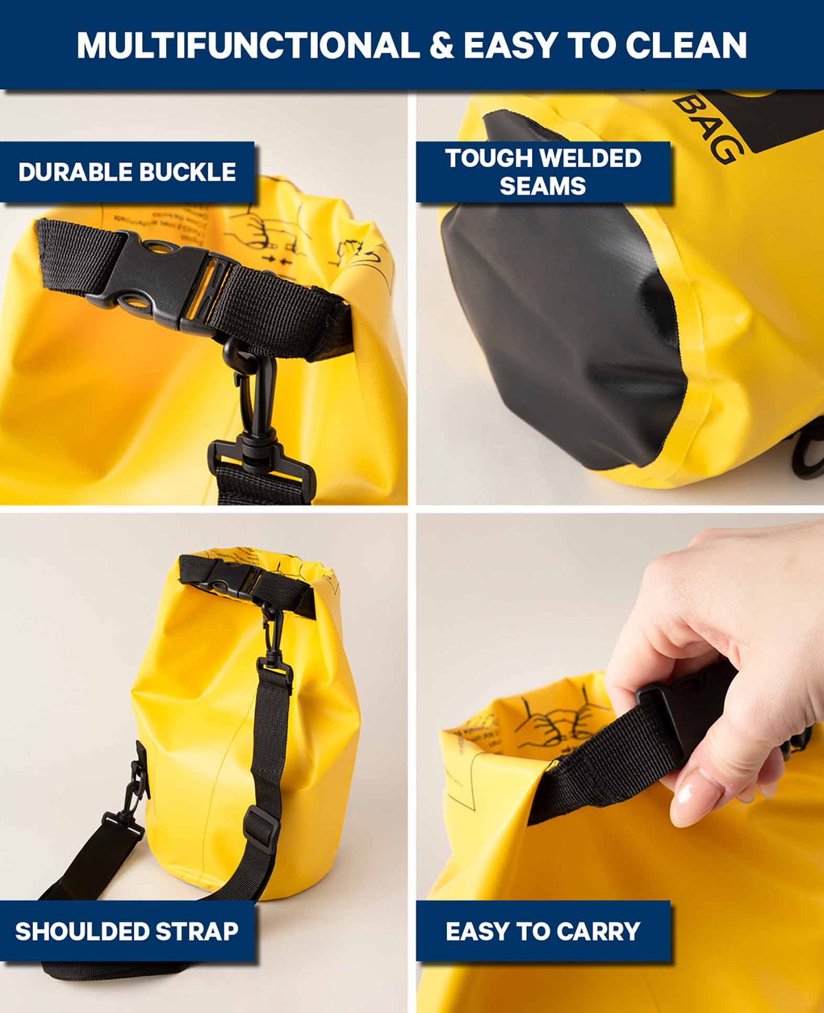Sac étanche jaune 5 L