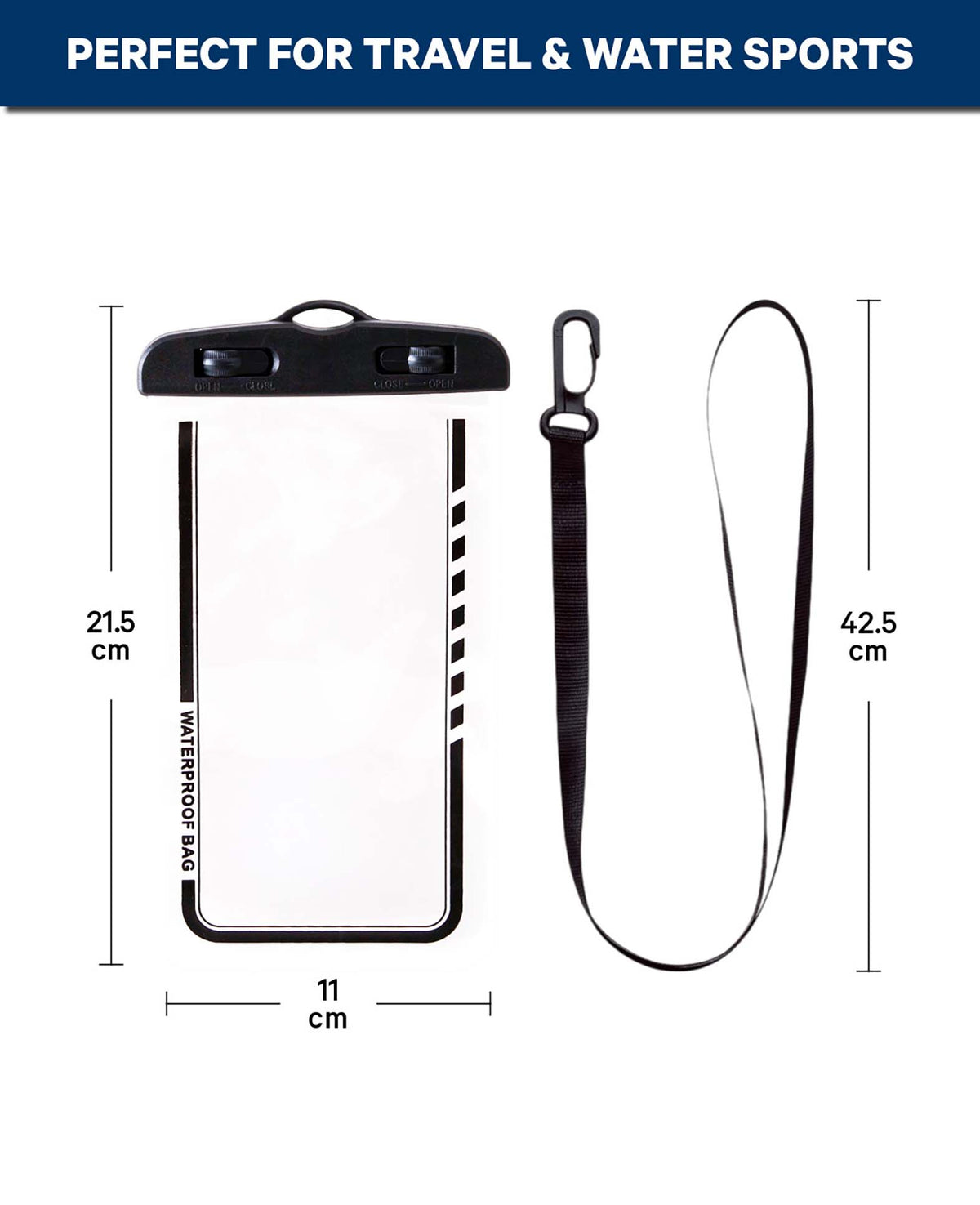 Universelle wasserdichte Handy Schutzhülle Transparent