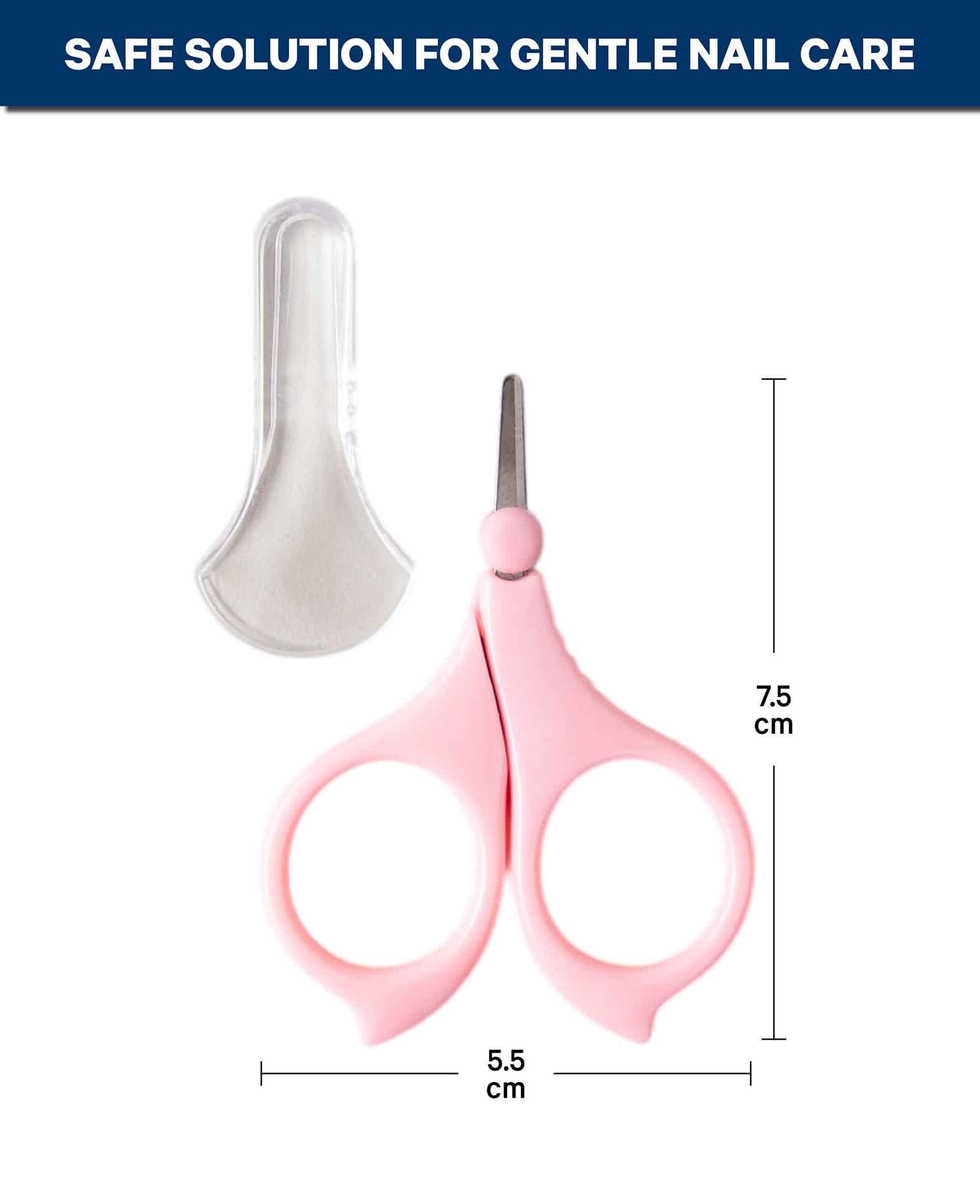 Ciseaux à ongles bébé rose