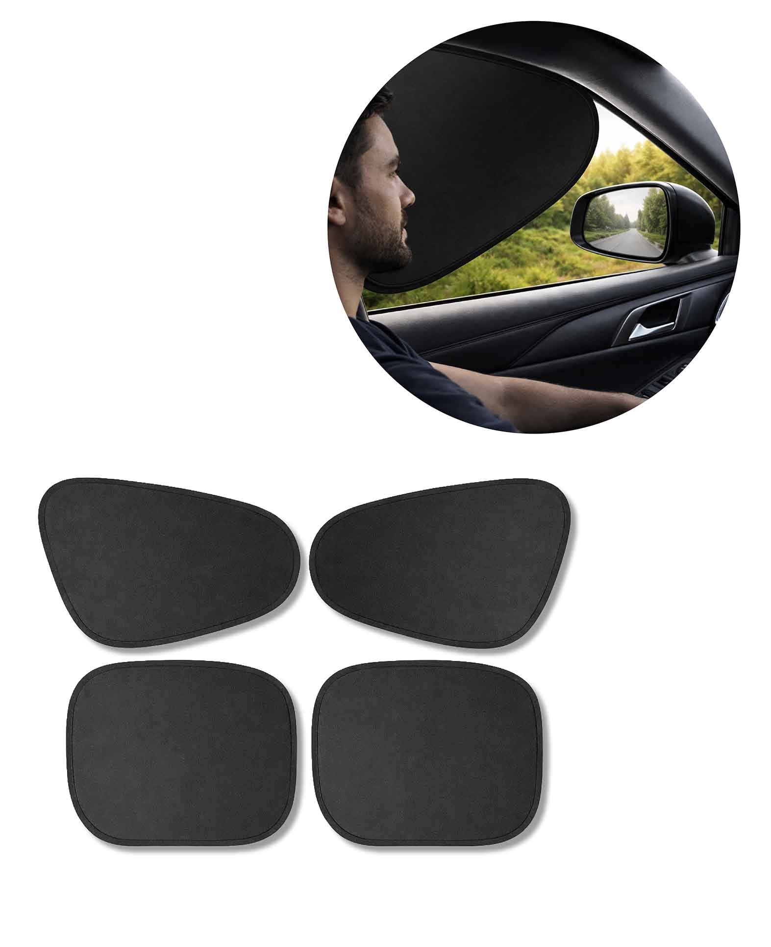 Sonnenschutz Auto Kinder Schwarz 4er Set elektrostatisch