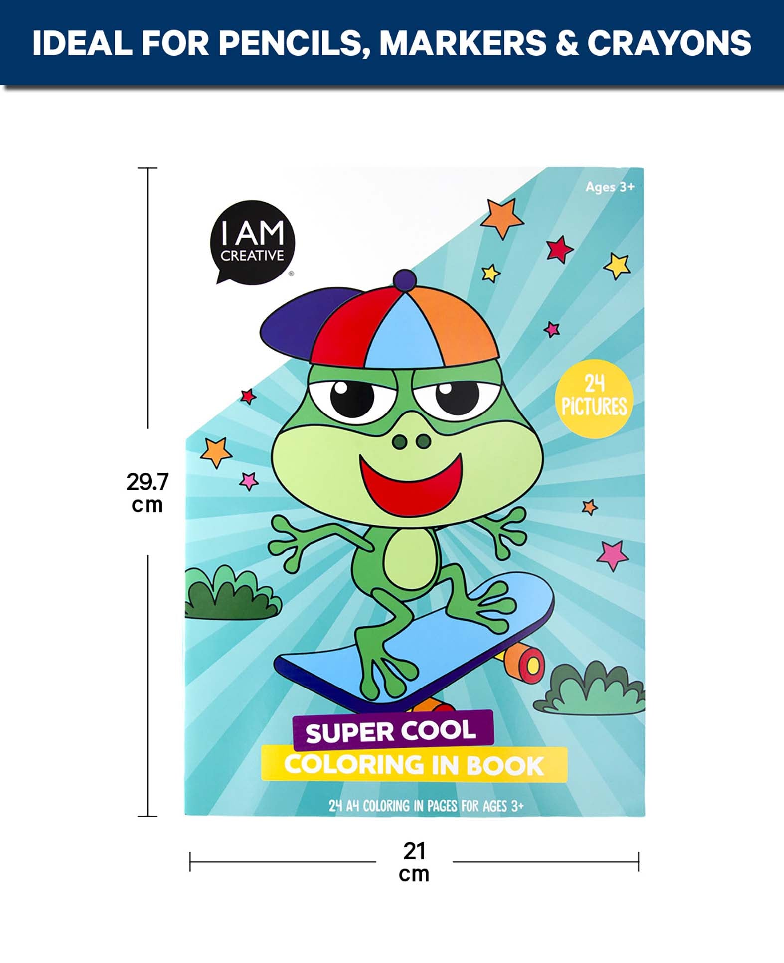 Coloring Book Super Cool, A4, 24 sheets