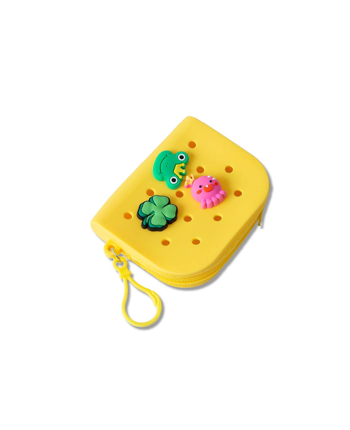 Geldbörse inkl. 3 Charms, gelb, 8x10 cm, BPA frei