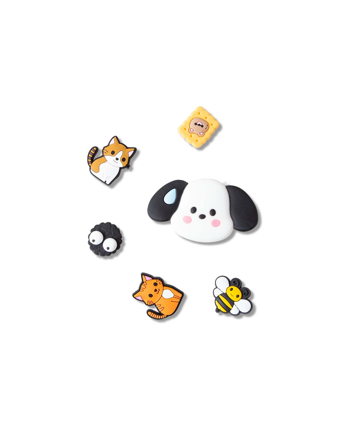 Charms,Silikon, Tiere, 6 Stk., BPA frei