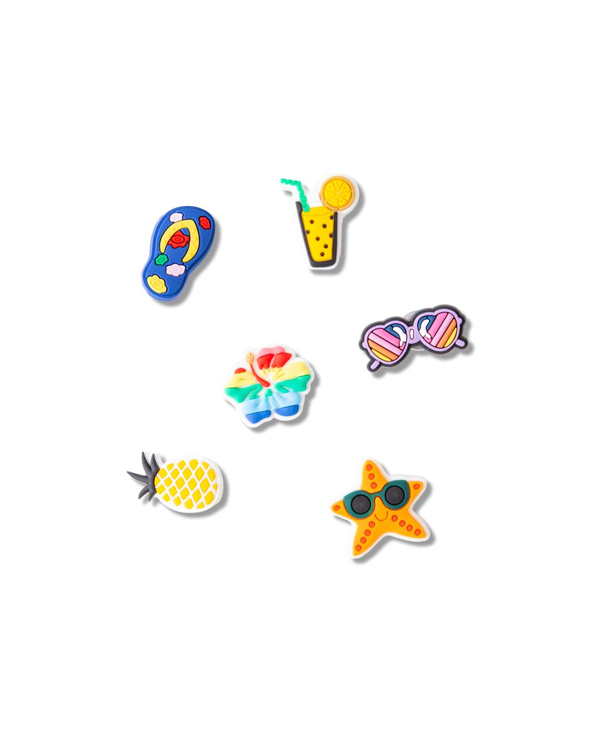 Charms,Silikon, Sommer, 6 Stk., BPA frei