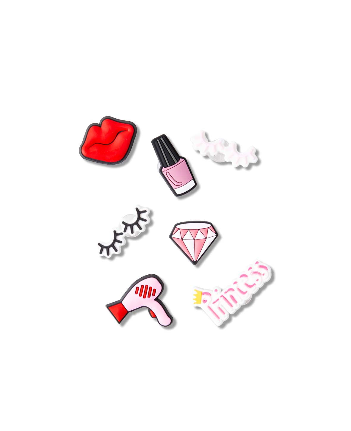 Charms,Silikon, Princess, 6 Stk., BPA frei