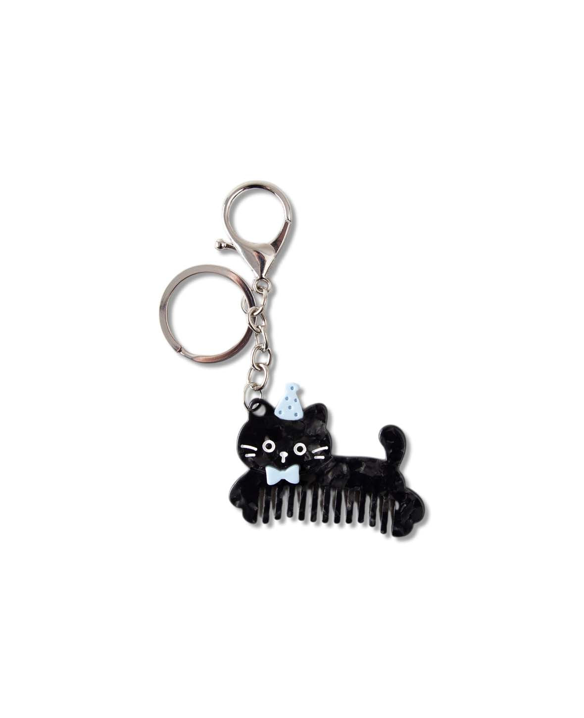 Taschenanhänger, Katze, Kamm, 5.5 x 11 cm