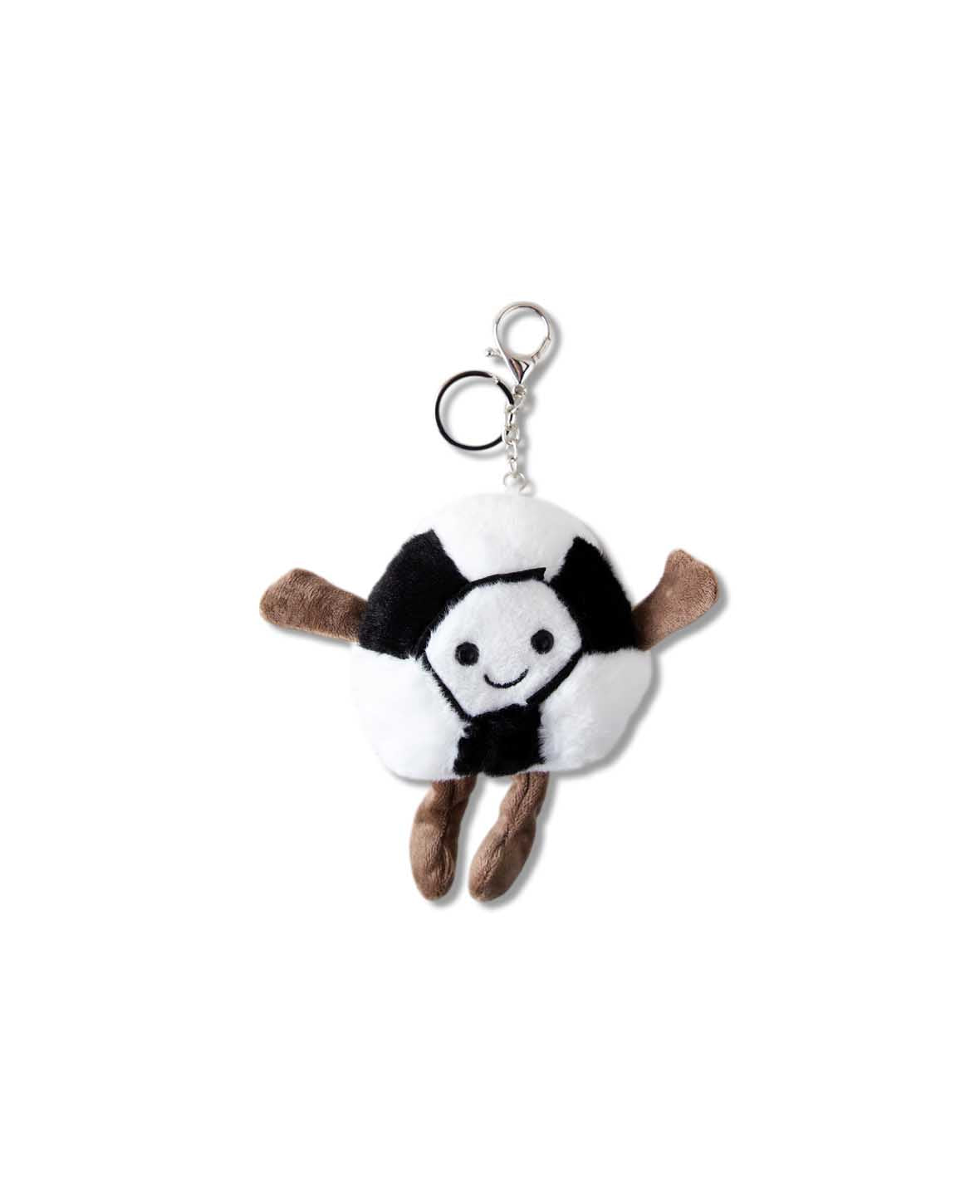 Taschenanhänger, Plüsch, Fussball, 9 x 14 cm