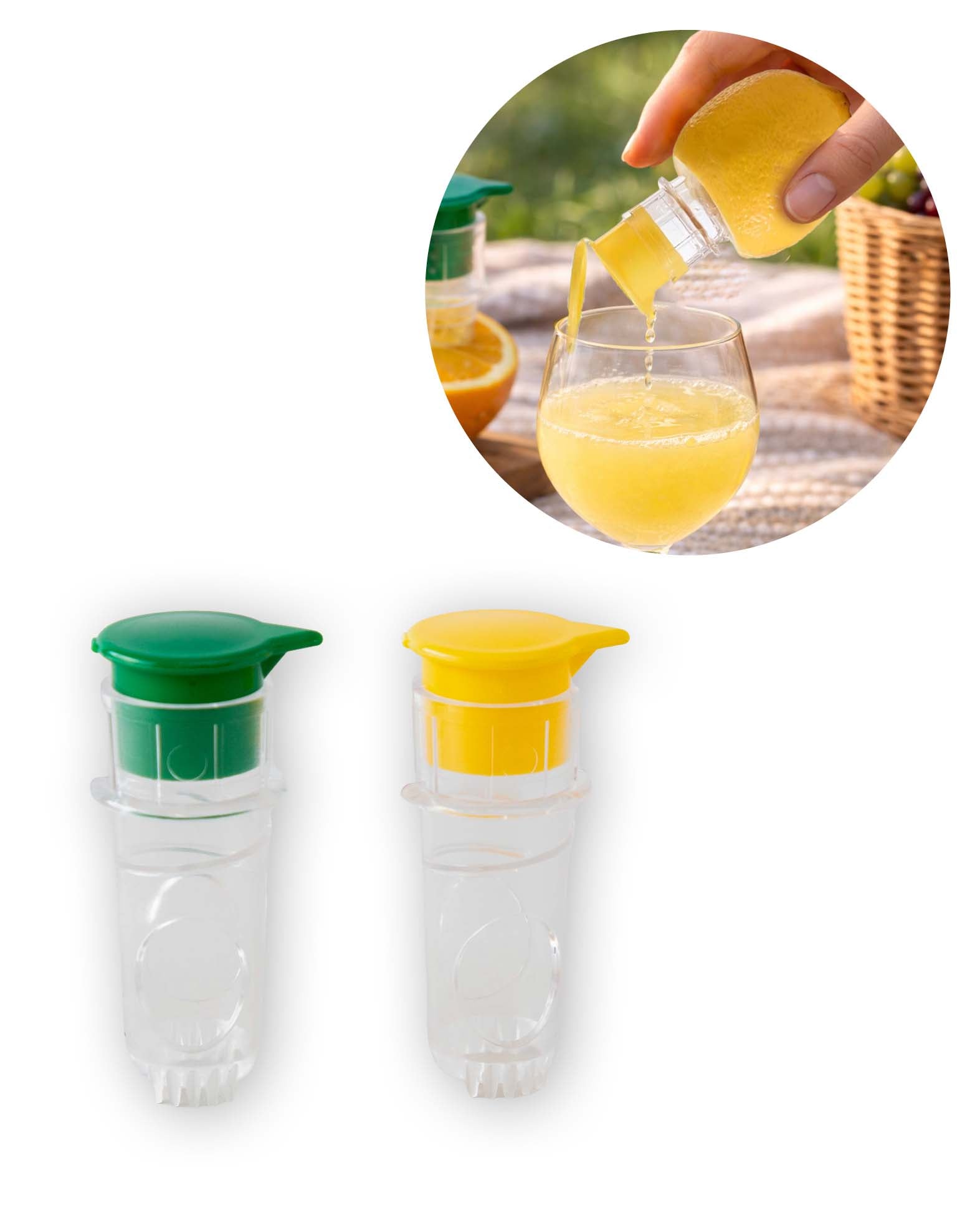Presse-agrumes avec bec verseur, lot de 2