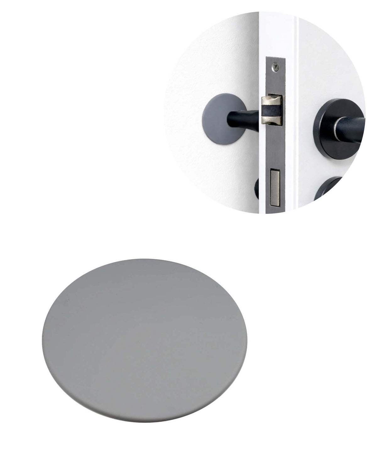 Wandschutzpuffer - Türpuffer Silikon 4rer Set Grau