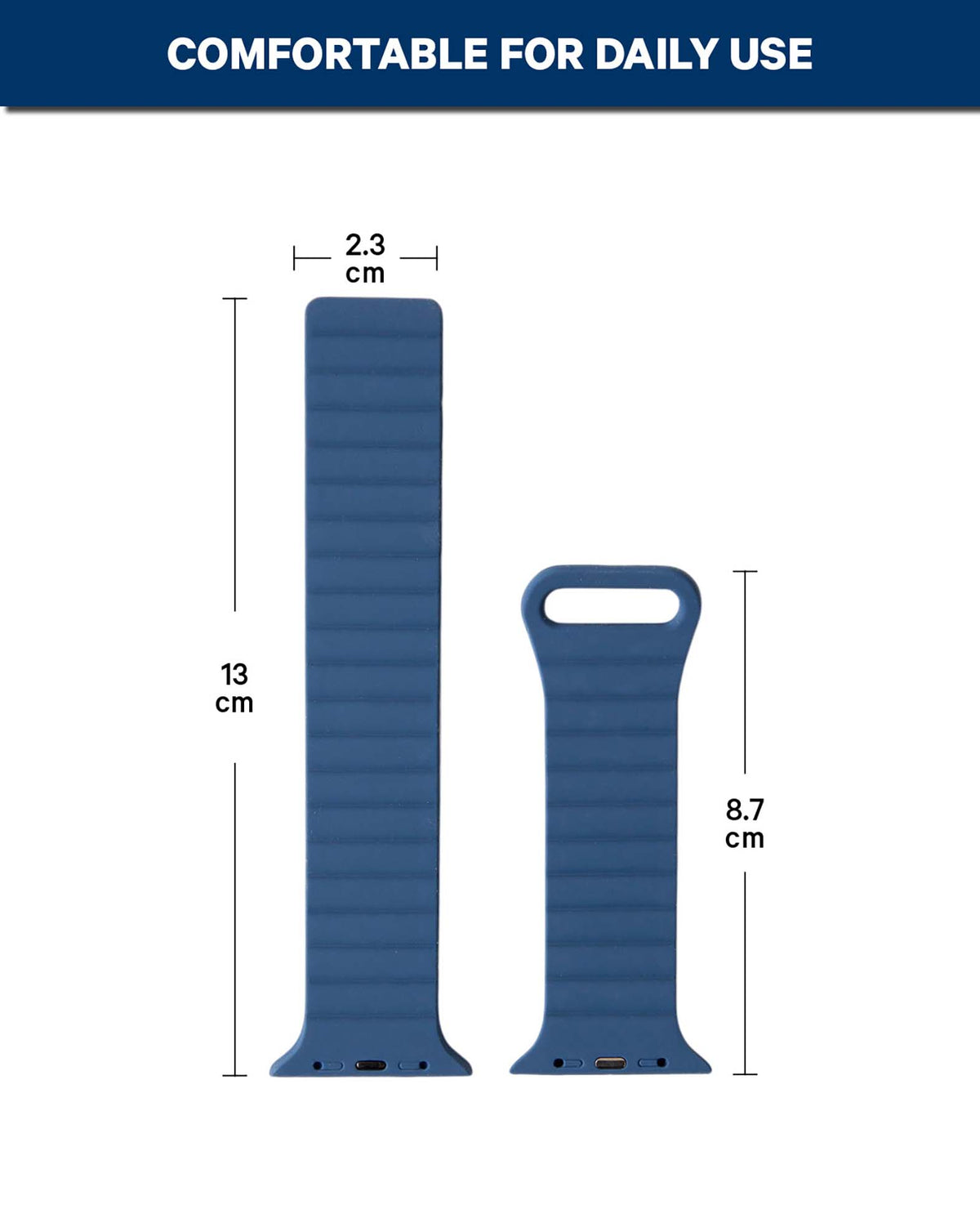 Armband zur Apple Watch, magnetisch - Blau 42-49 mm