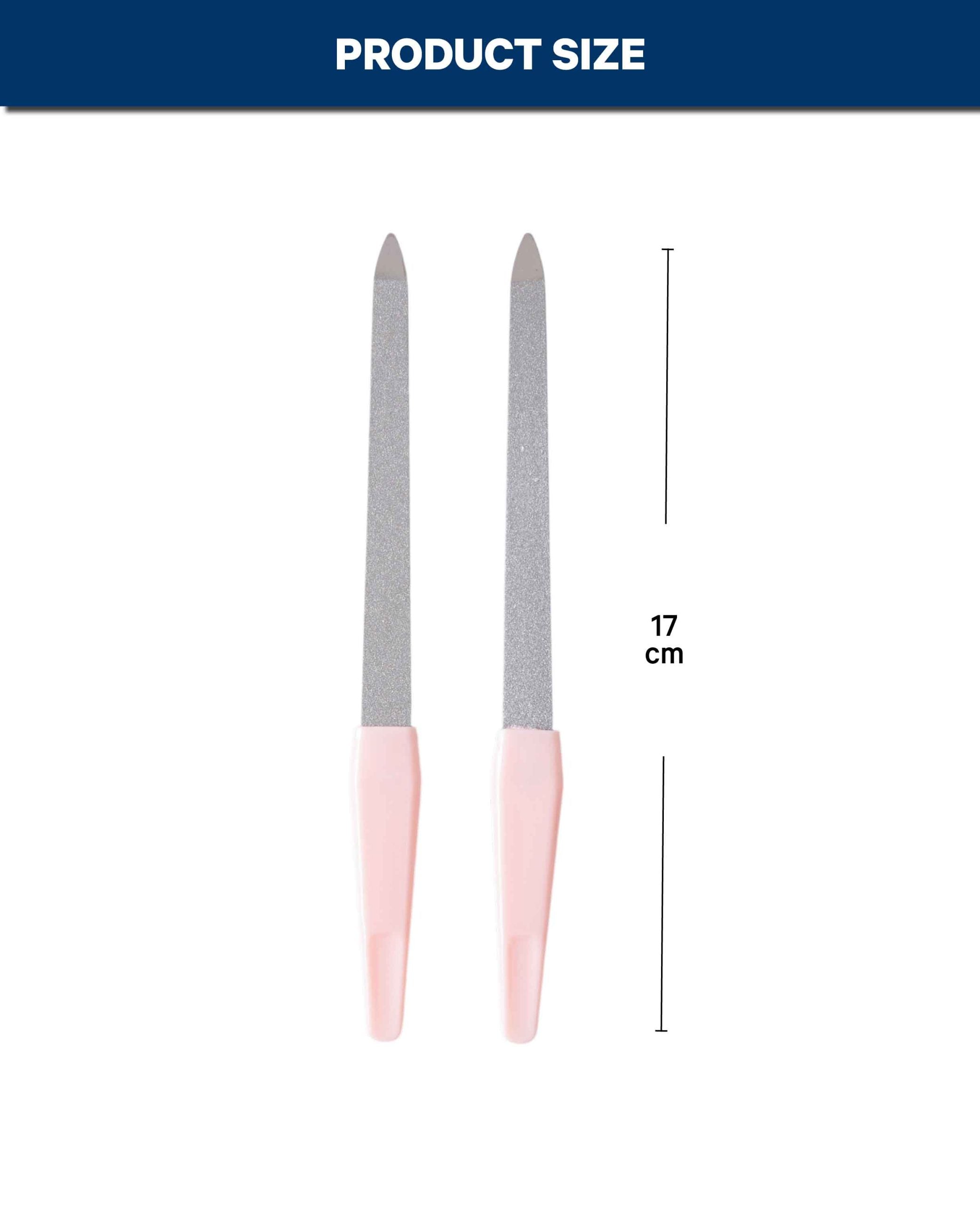 Lot de 2 limes à ongles roses