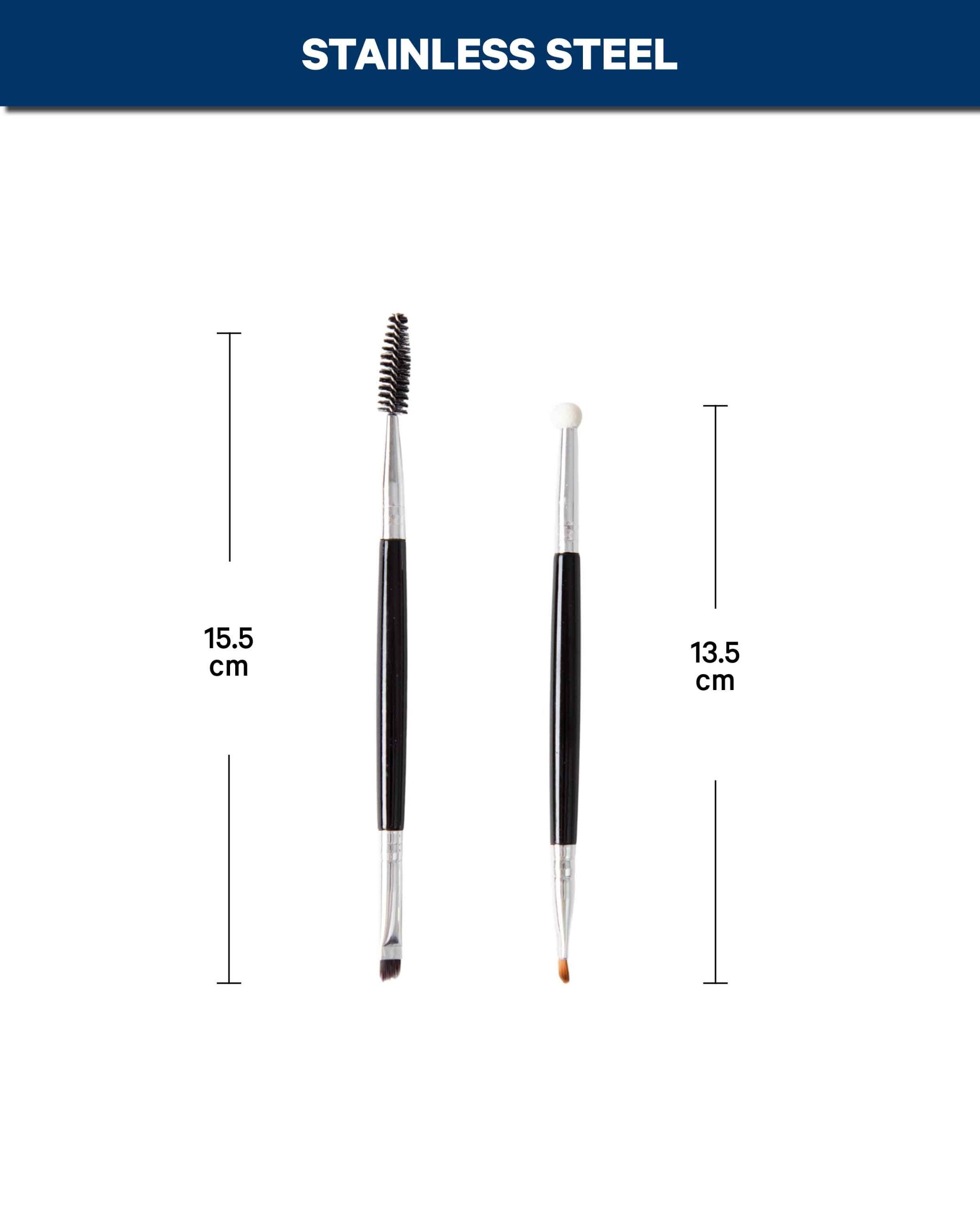 Augen Make-up Set Schwarz/Silber – 4-teilig