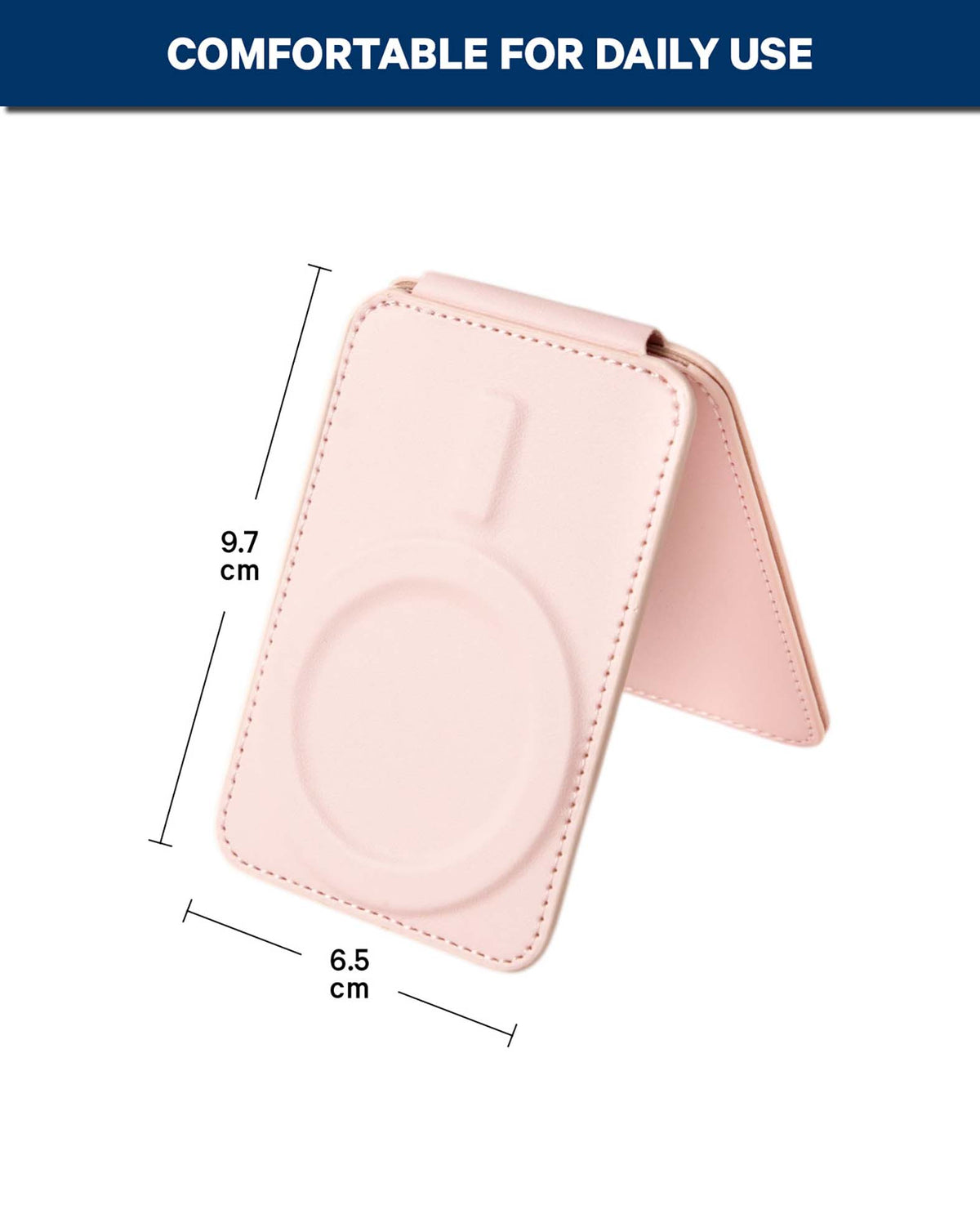 MagSafe iPhone Porte-cartes avec béquille - Rose