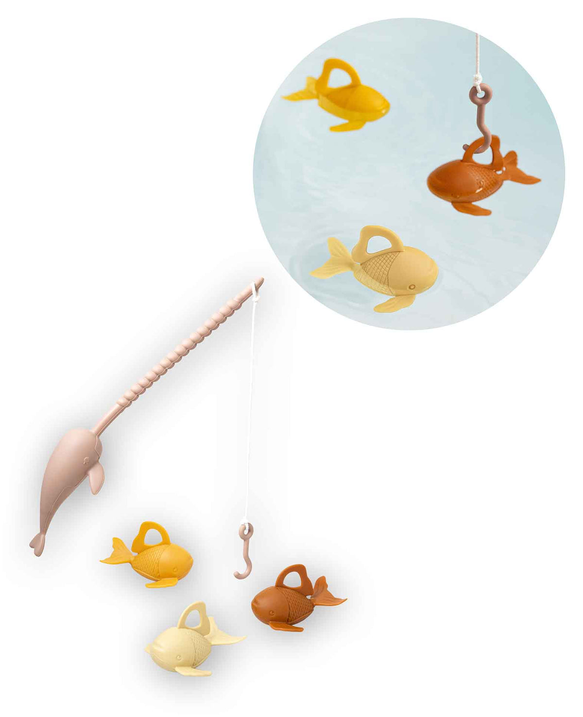 Kinder Badespielzeug Angel und Fische Set, Bunt, 4 Stk.