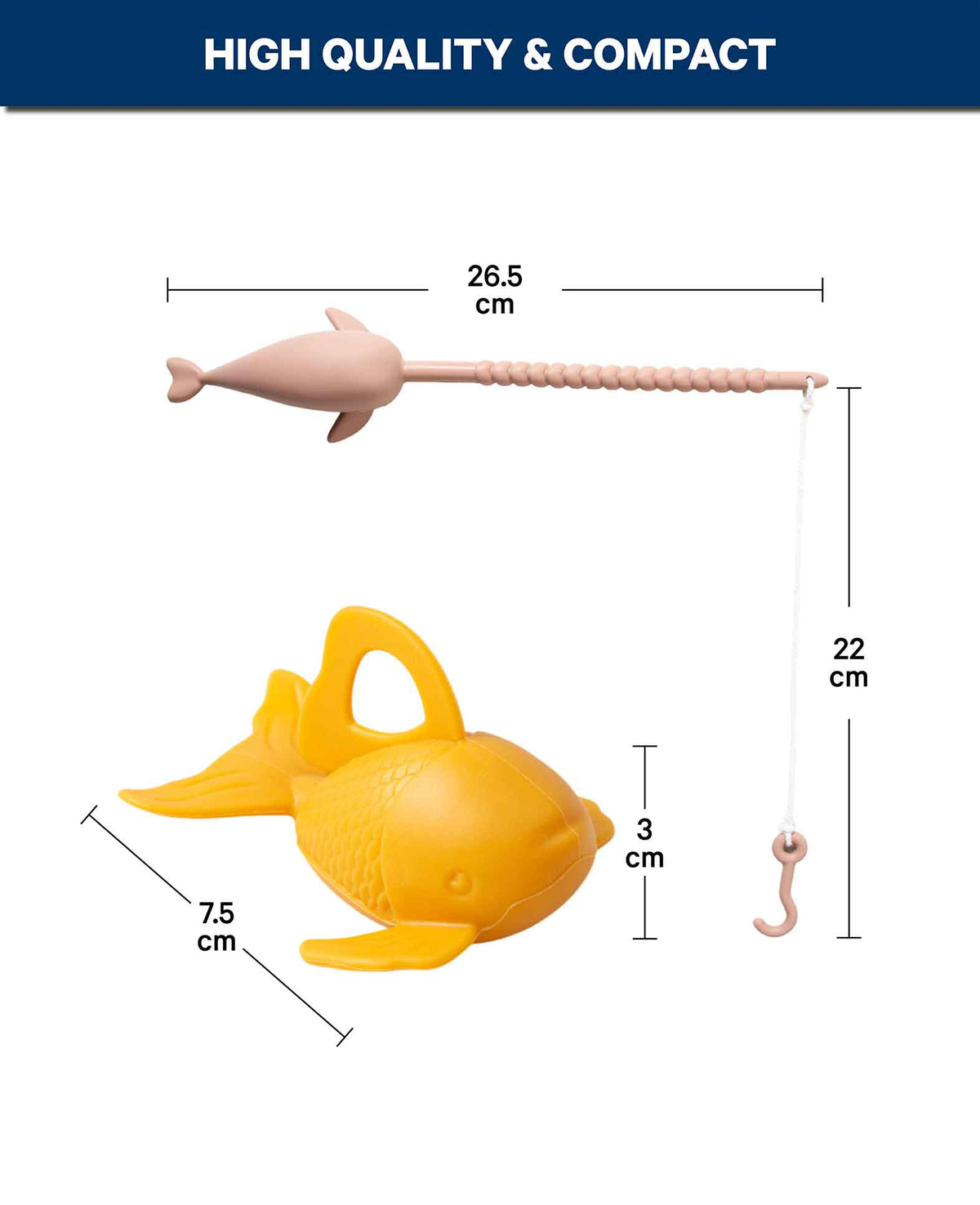 Kinder Badespielzeug Angel und Fische Set, Bunt, 4 Stk.