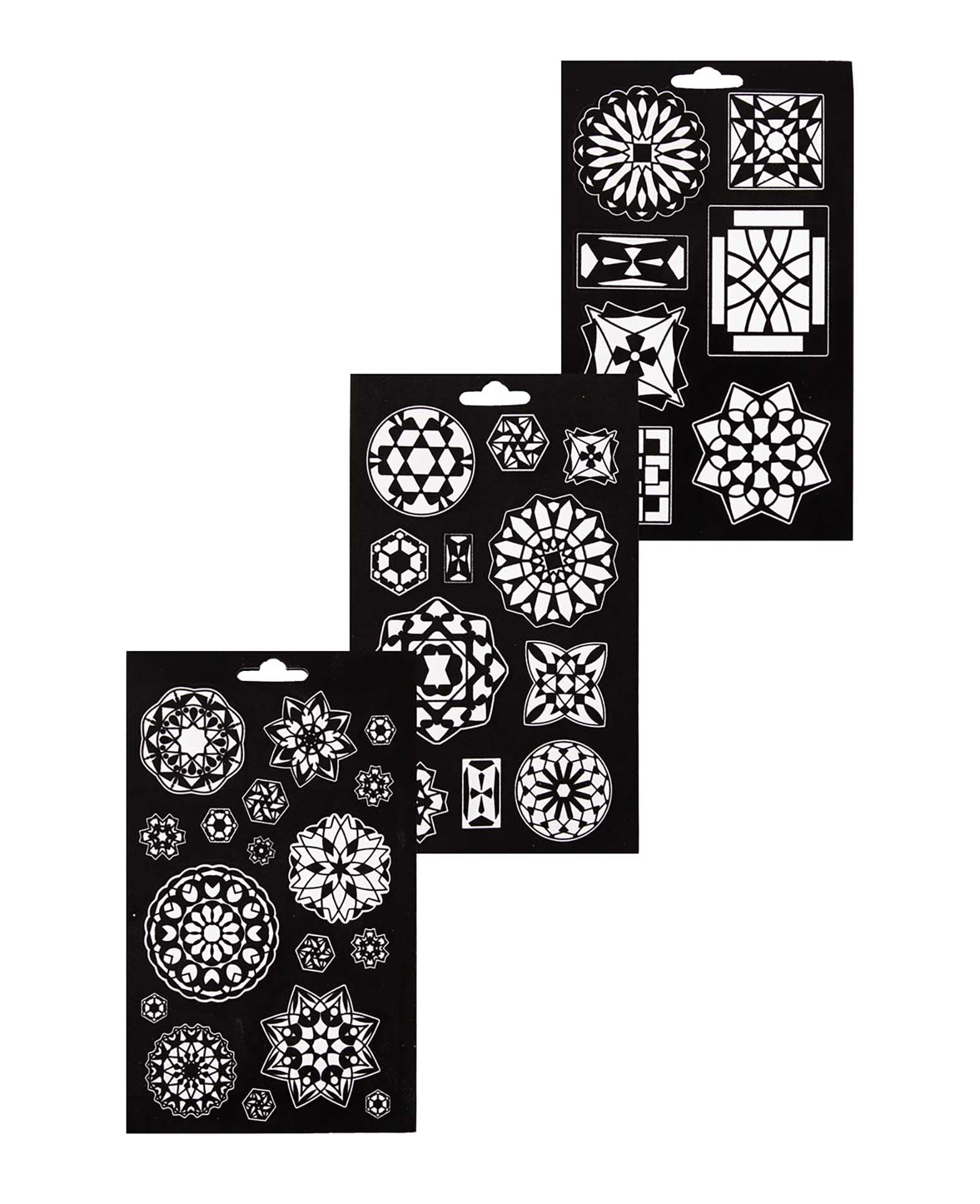 Stickerbook zum Ausmalen, Mandala, 75 Samt-Sticker