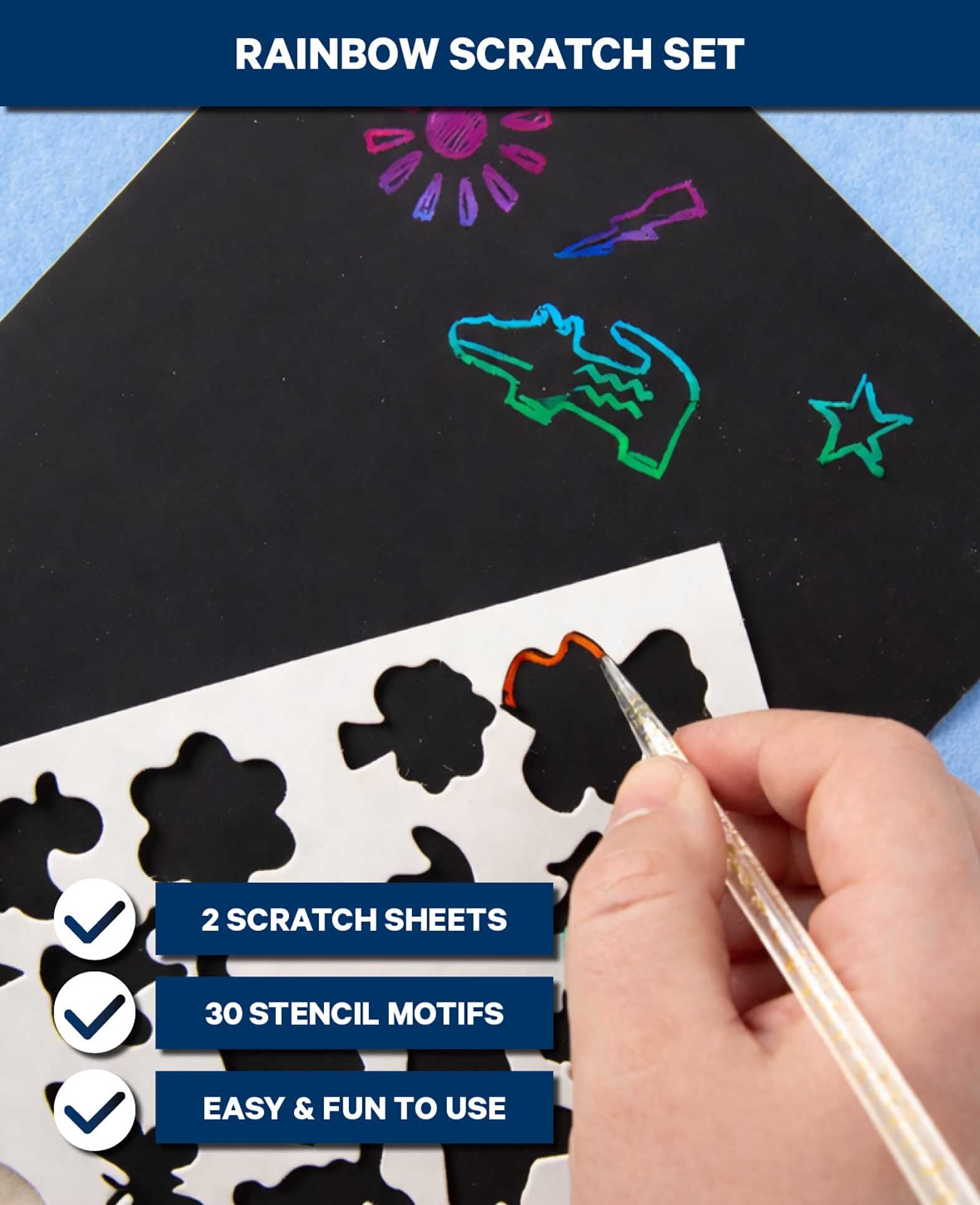 Scratchset Rainbow, 30 Motive