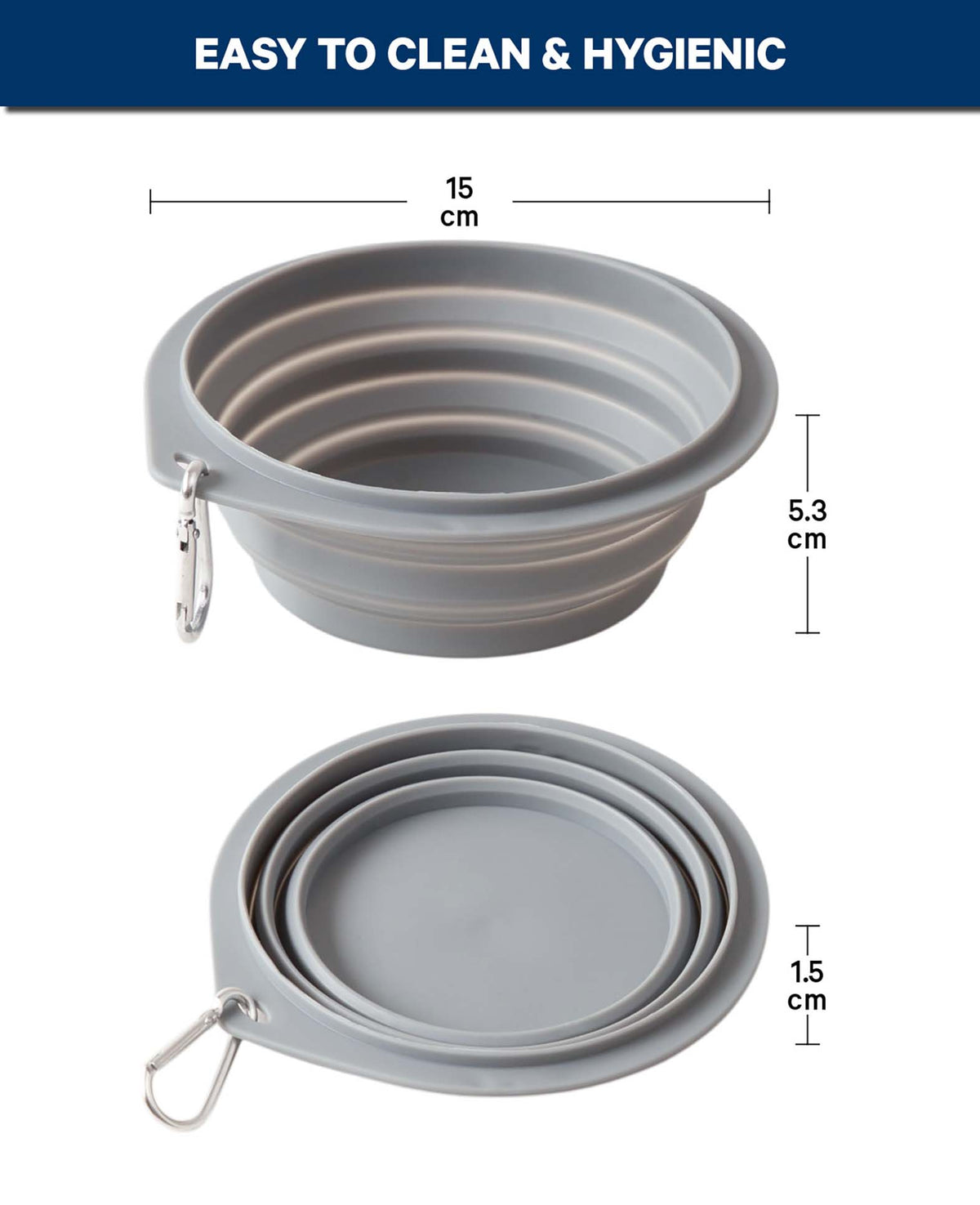 Faltbarer Futternapf Hund / Katze, Silikon, Assortiert