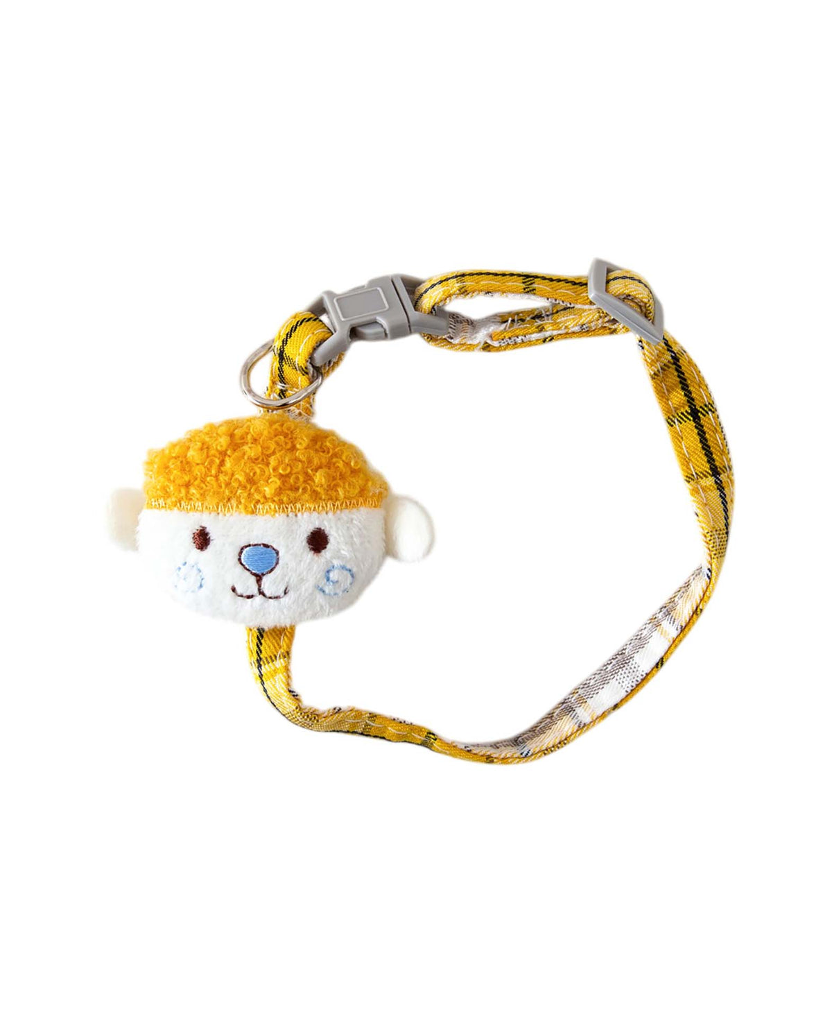 Hunde- und Katzenhalsband Plüsch, Gelb