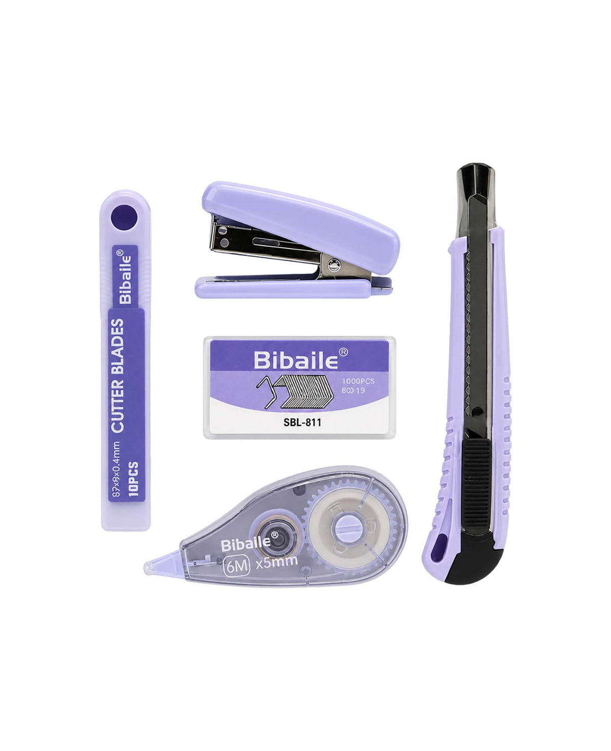 Büroset 5-tlg., Violett