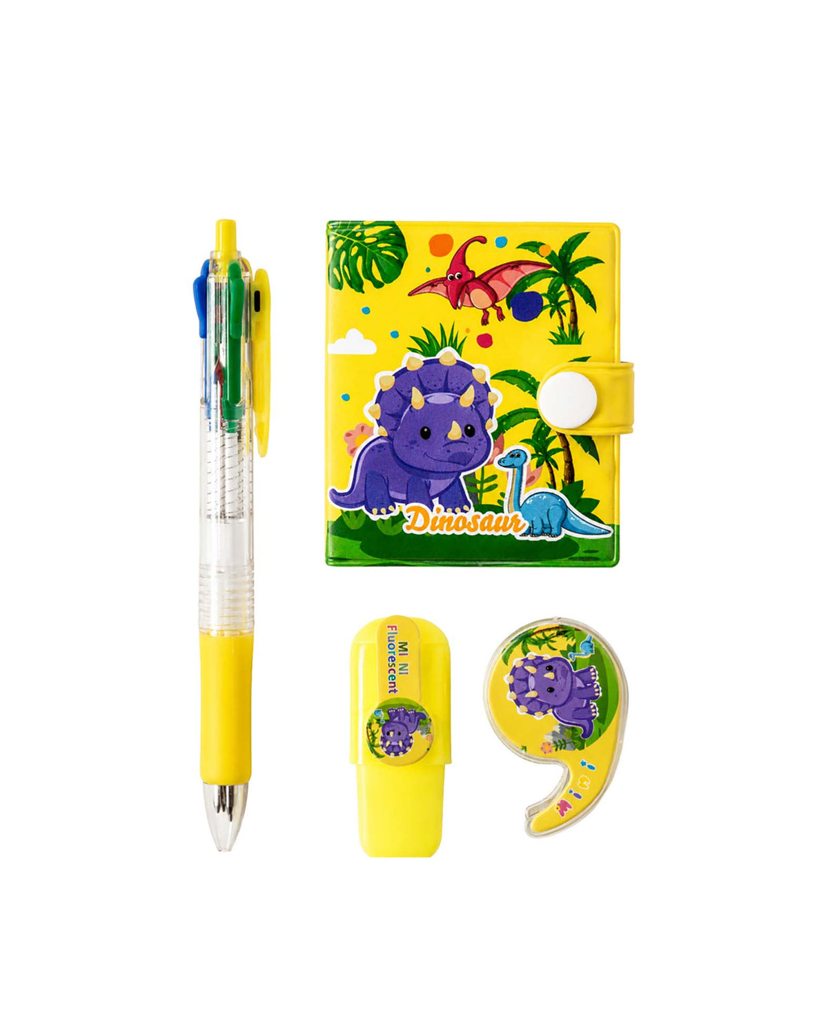 Kinder-Schreibtischset 4-tlg., Dino