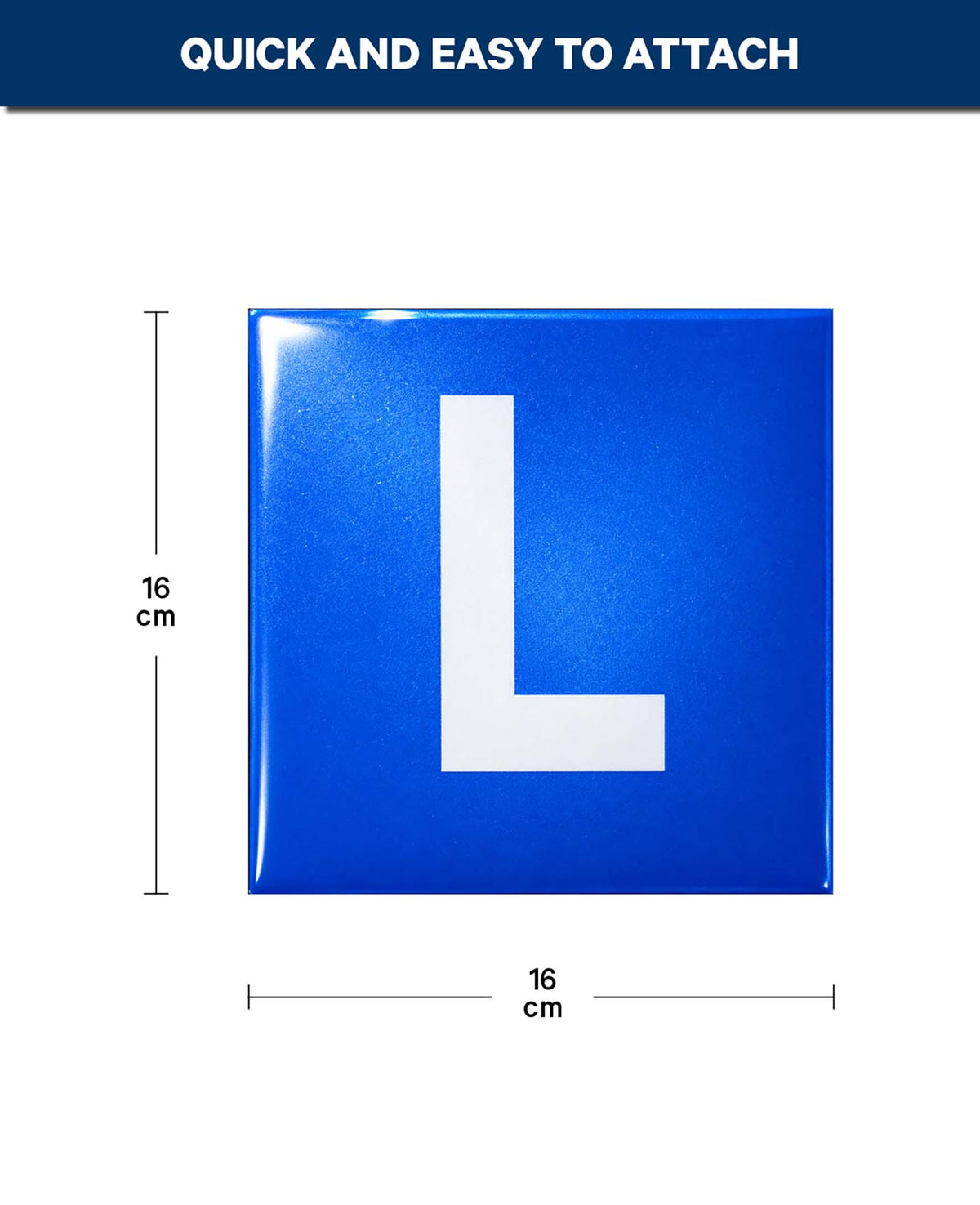 L-Schild magnetisch, für Lernfahrer, 16×16 cm