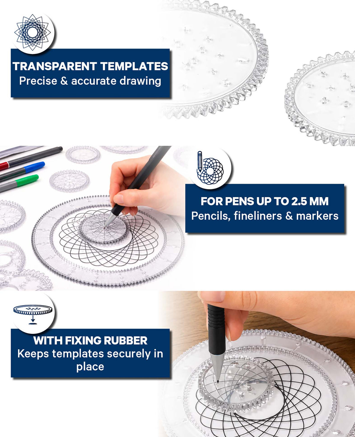 Spirograph Set Kids, 22-tlg.