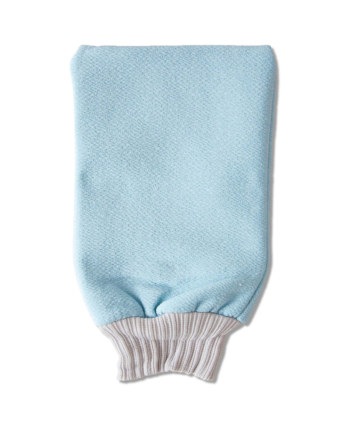 Peeling Waschhandschuh, Hellblau