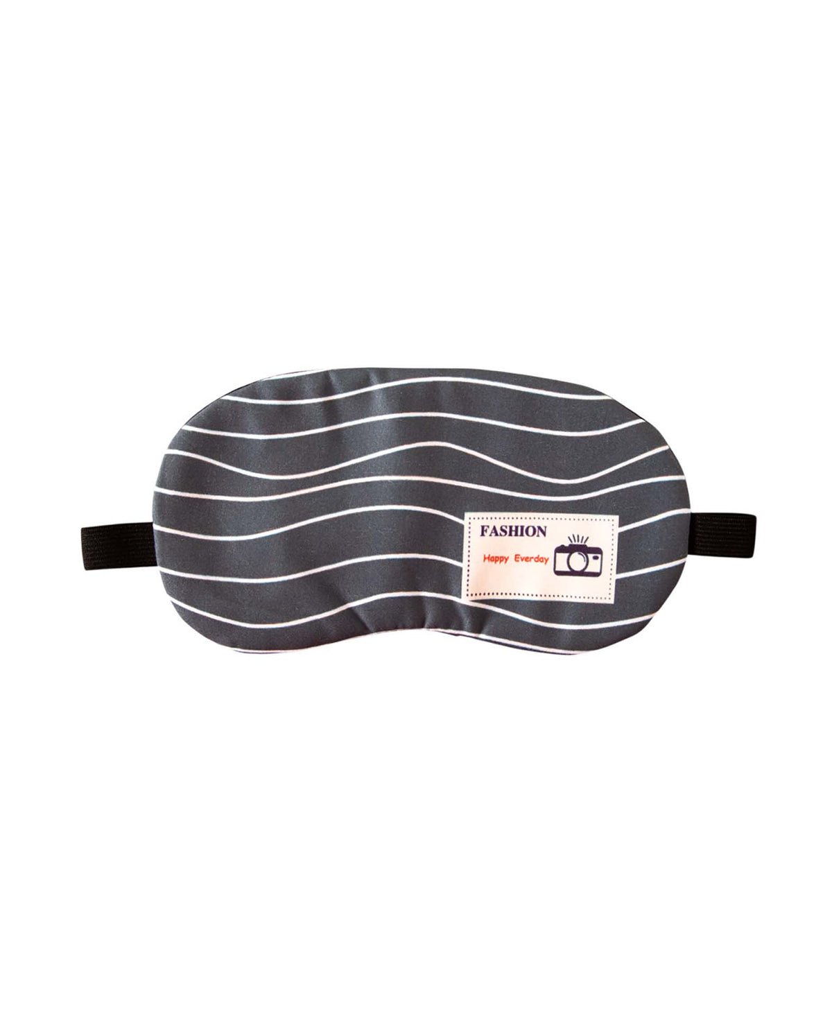 Schlafmaske Soft Touch, Grau gestreift
