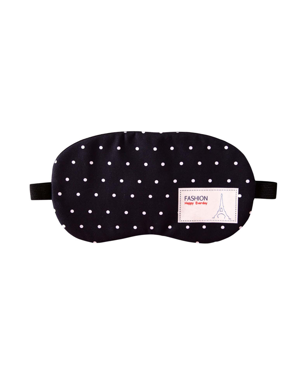 Schlafmaske Soft Touch, Schwarz Punkte