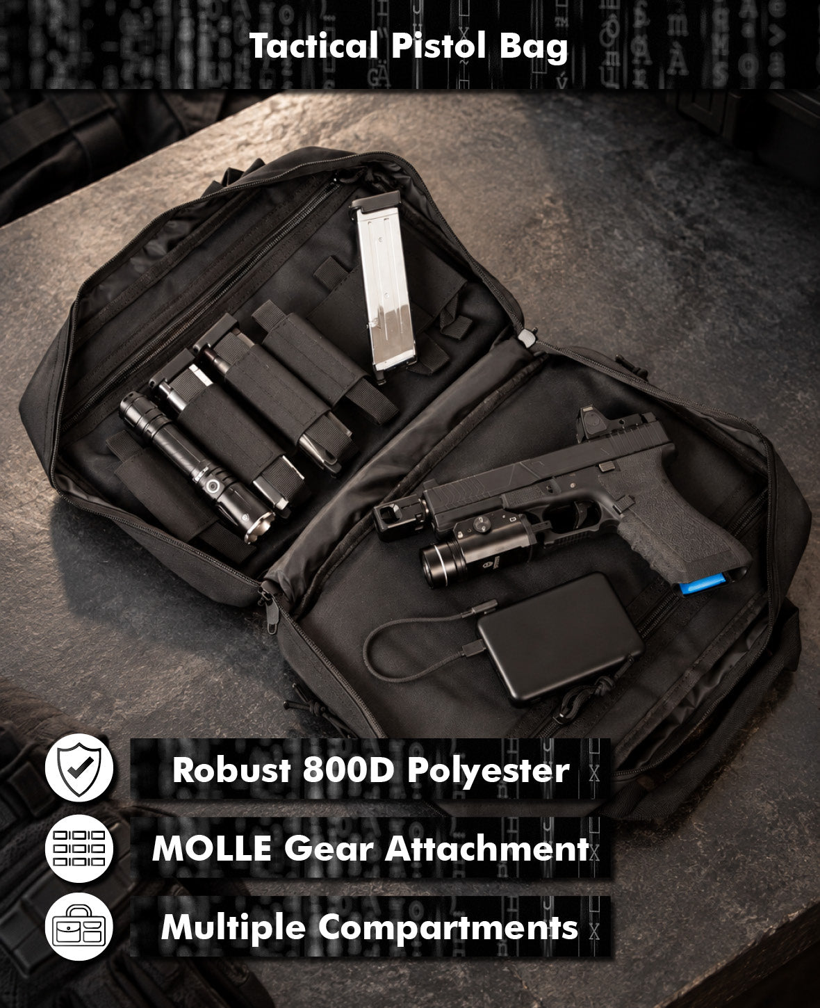 Paladin Pistol Bag mit Magazinhaltern