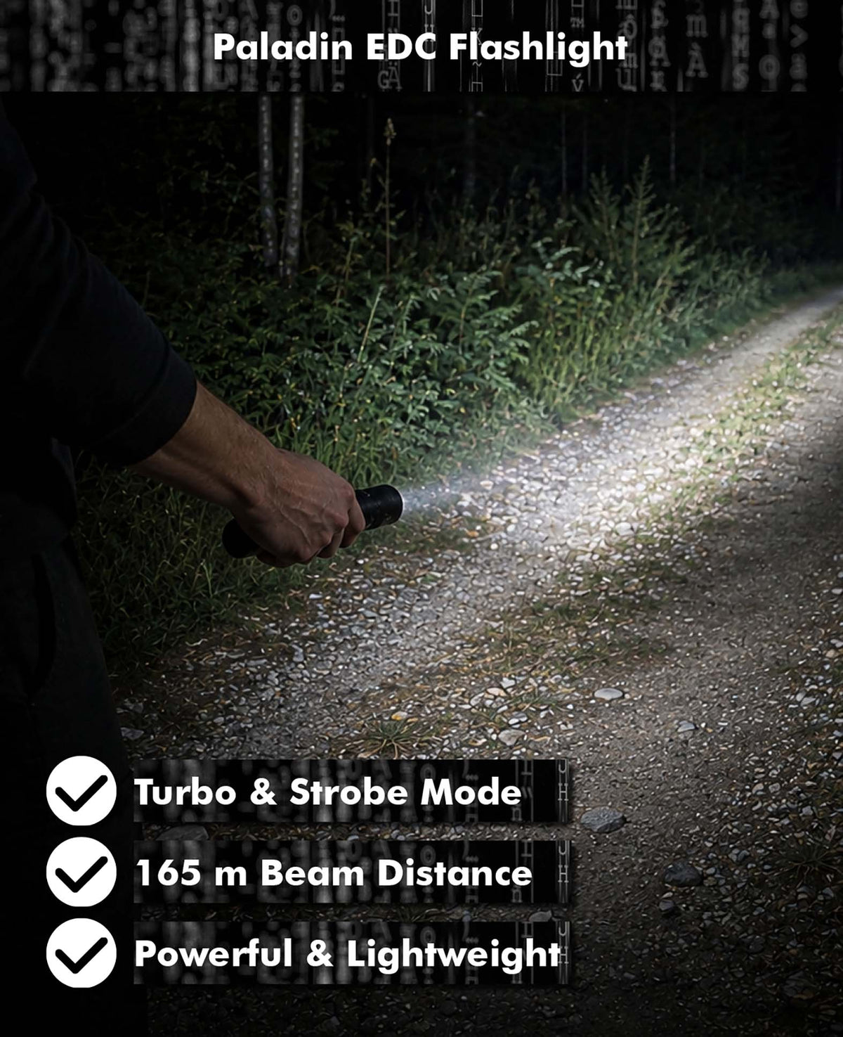Paladin EDC Flashlight, 1800 Lumen
