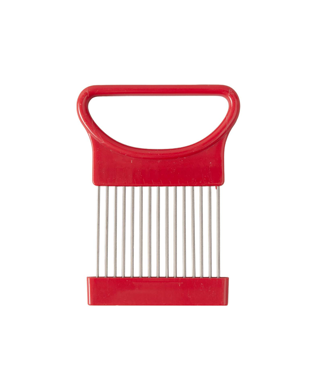 Zwiebelhalter Edelstahl, Rot